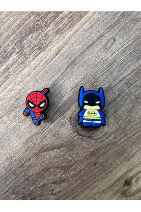 Jibbits TERLİK SÜSÜ Örümcek Adam Batman Spider-Man 2 ADET Image 0