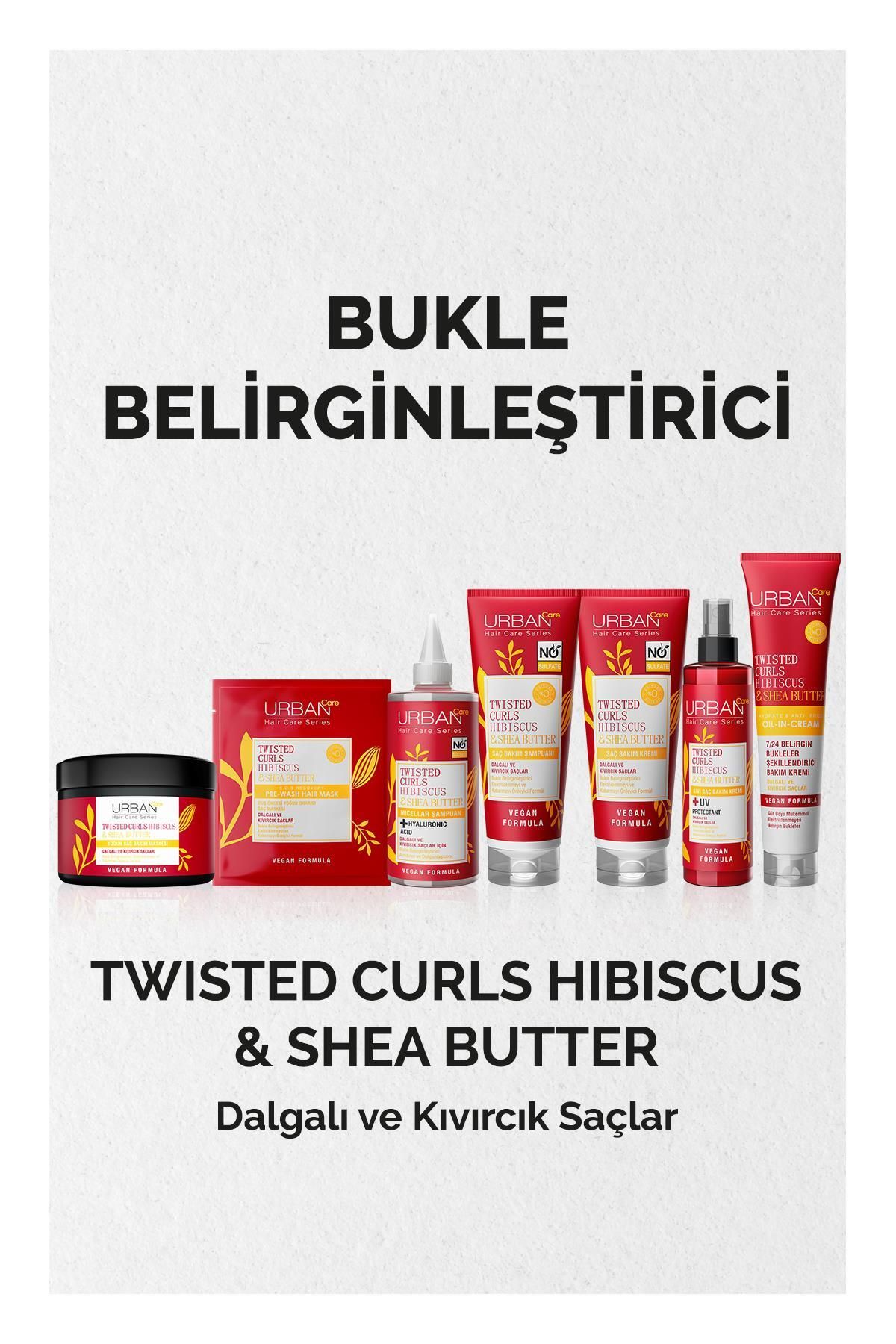 Twisted Curls Hibiscus & Shea Butter Durulanmayan Bakım Kremi 175 ml