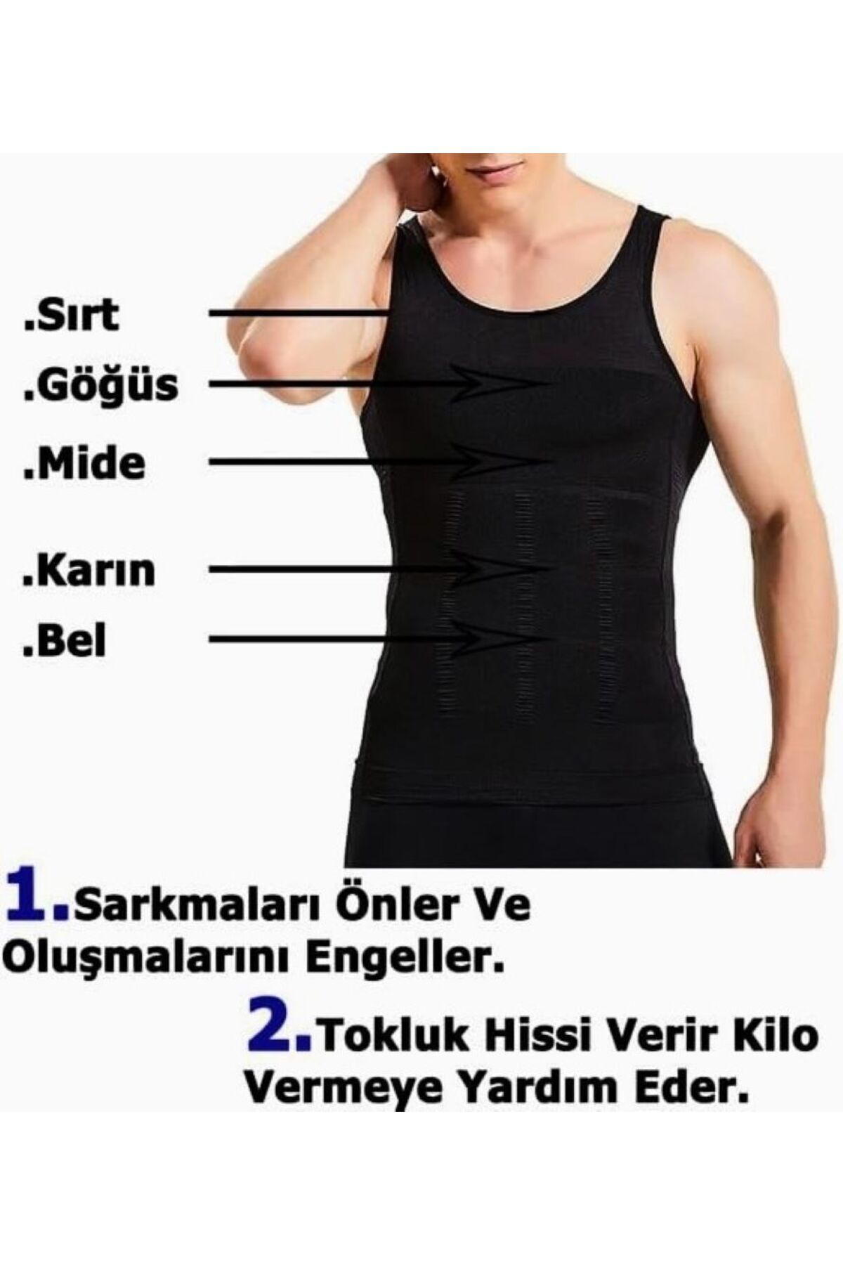 Layza Form Atlet Korse ErkekToparlayıcı Incel...