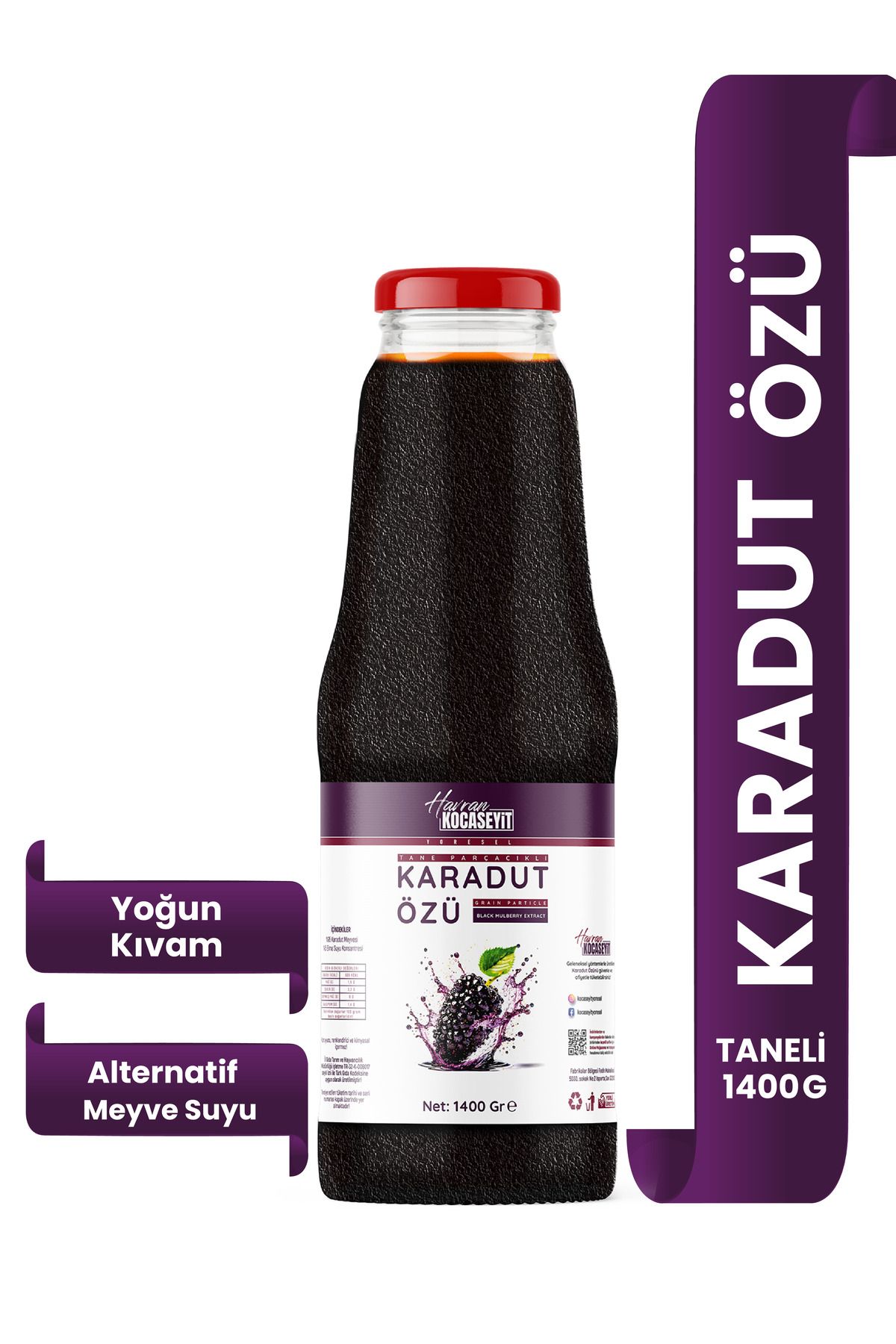 HAVRAN KOCASEYİTTaneliKaradut Özü 1400 gr