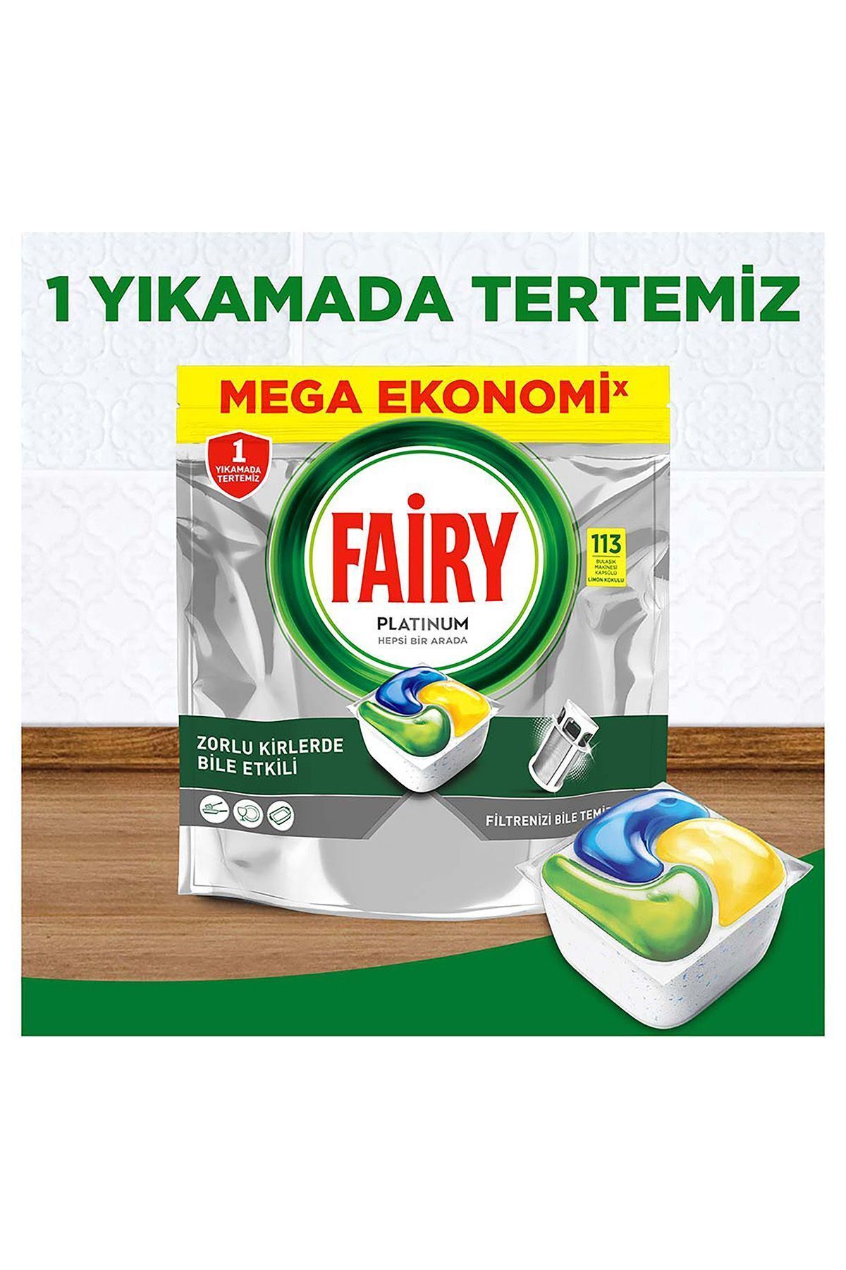 Platinum Bulaşık Makinesi 113 Yıkama Limon Kokulu