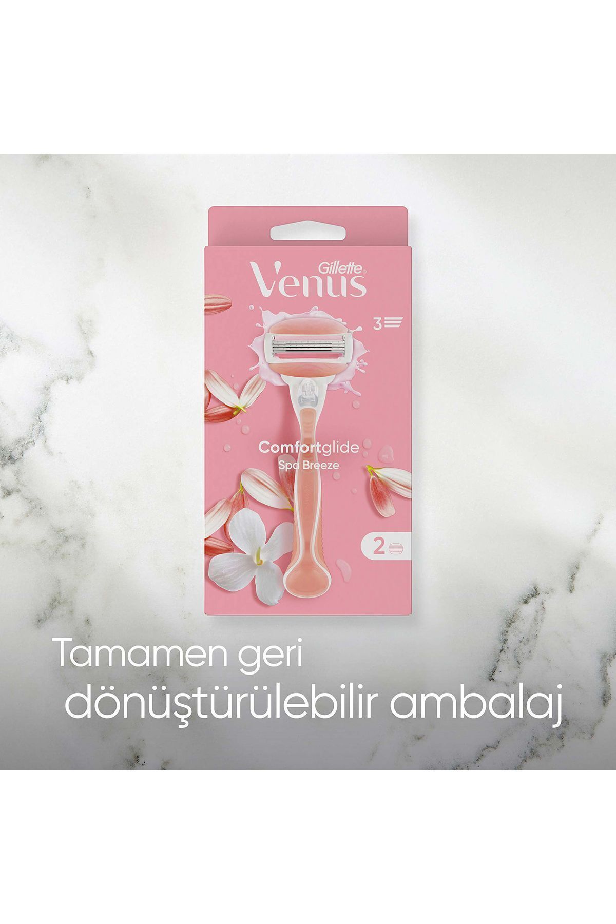 Venus Comfortglide Spa Breeze Kadın Tıraş Makinesi 4 Adet Yedek Tıraş Bıçağı