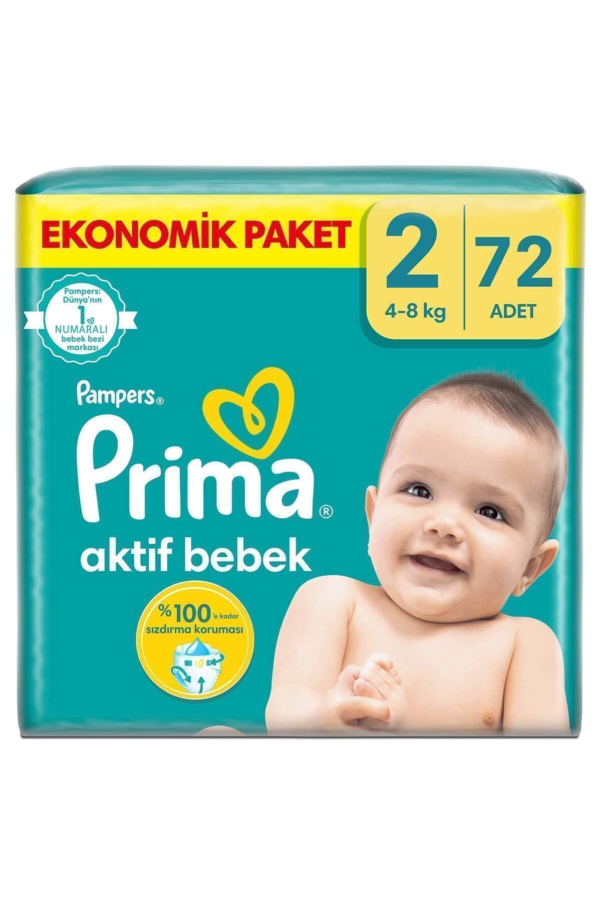 PrimaBebek Bezi Aktif Bebek2 Beden 72 Adet Fı...