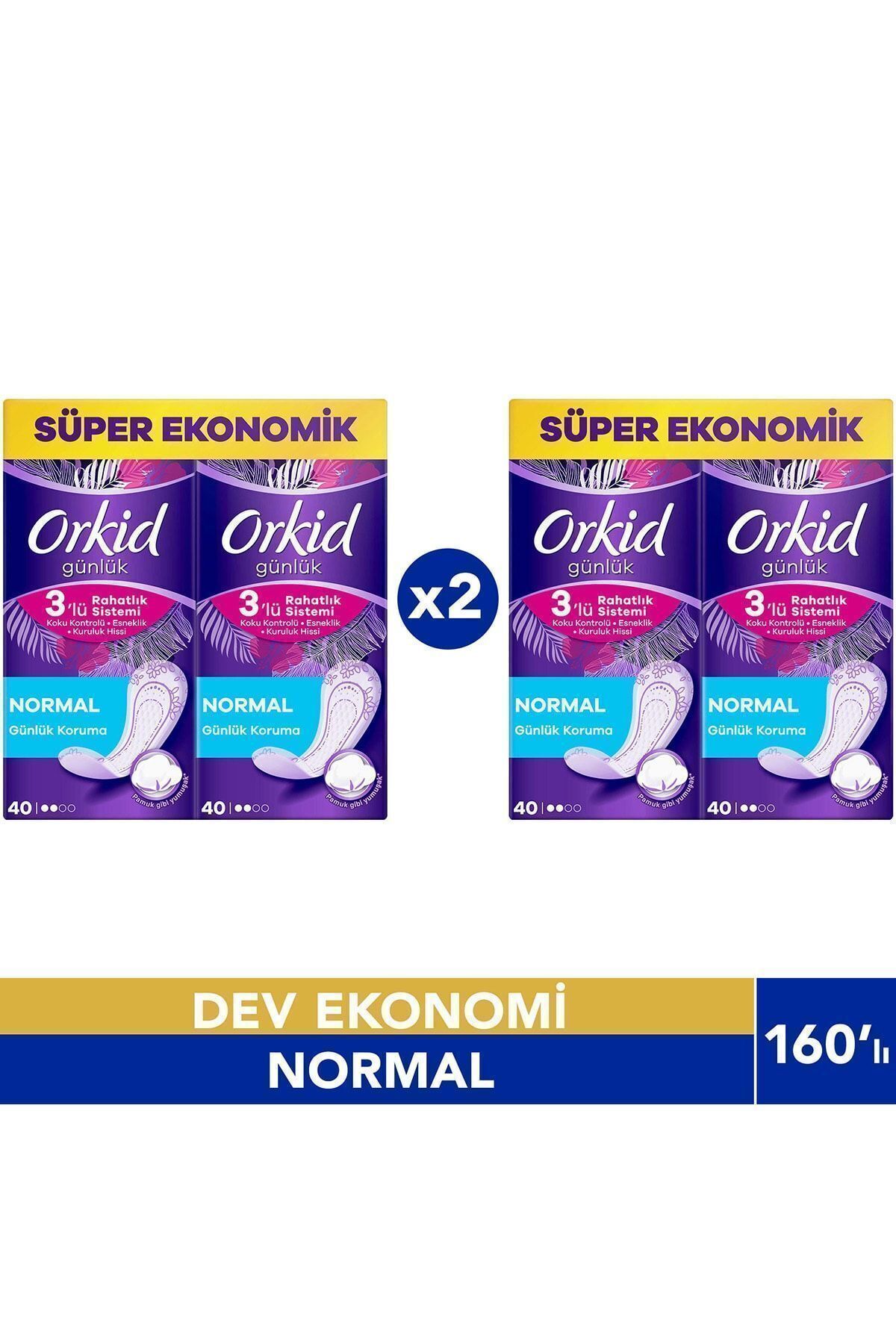 OrkidGünlük Ped Normal DevEkonomi Paketi 80 P...