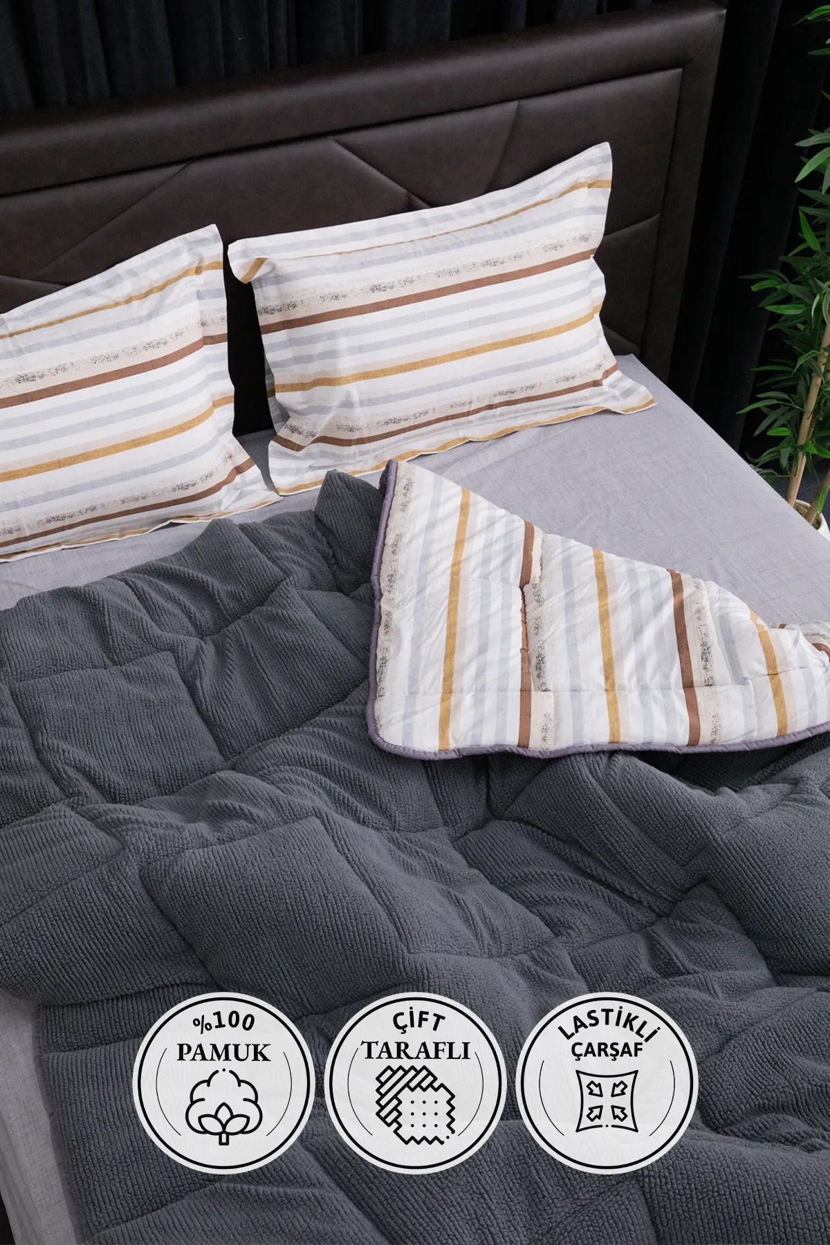 FAVORAOso Blanco Sherpa ÇiftKişilik Comforter...