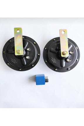 Korna Süper Ton 12V.nikelajlı Korna 2adet + Kesici Rolesi Image 1