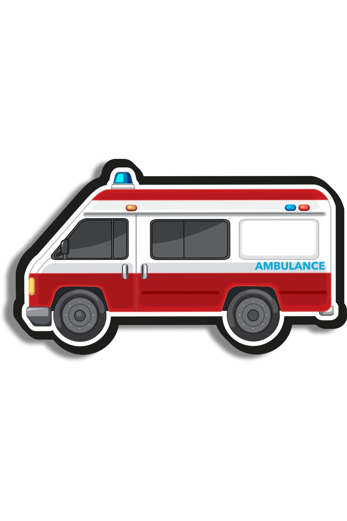 Ambulance Ahşap Mini Rozet