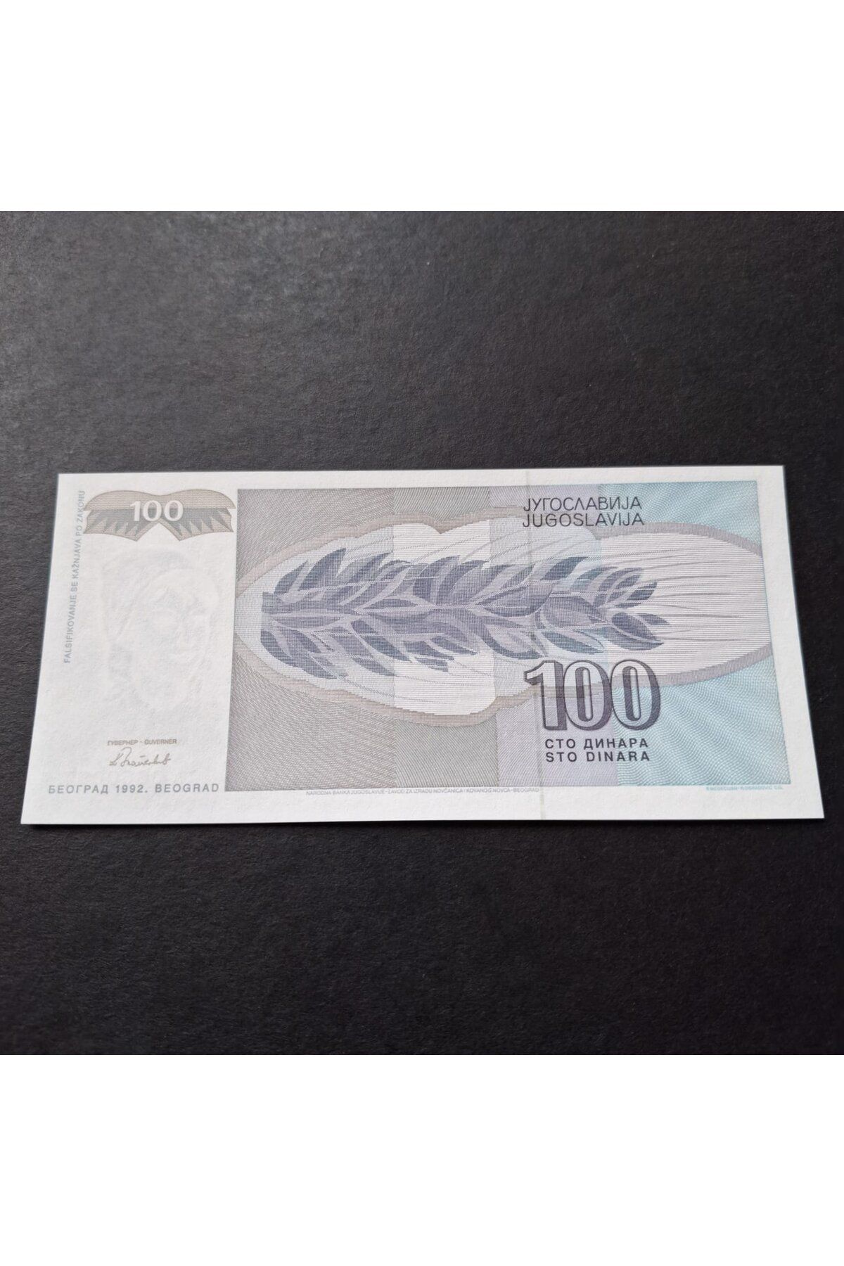 1992 Yugoslavya 100Dinar ÇİL eski yabancı kağıt para - 3996366f2089bca926