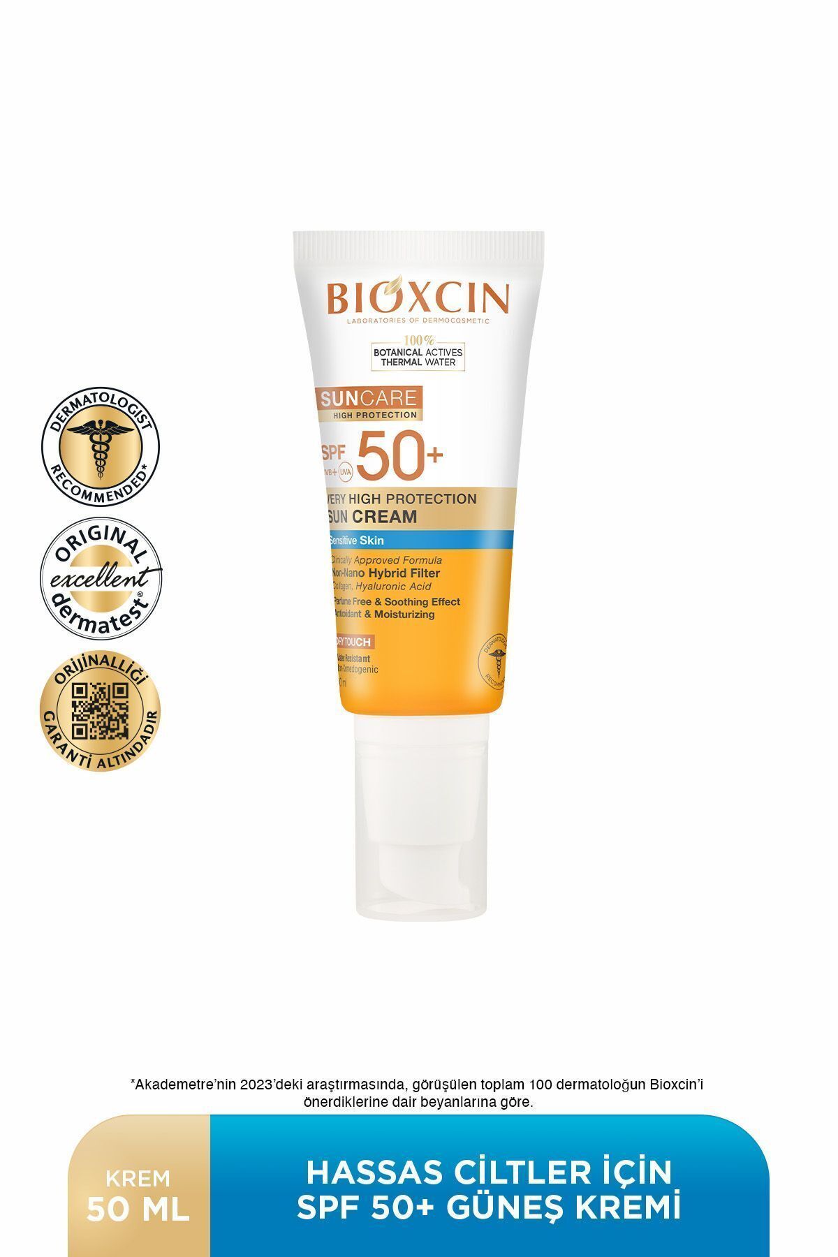 Sun Care Hassas Ciltler İçin Çok Yüksek Korumalı Güneş Kremi 50 SPF 50 Ml