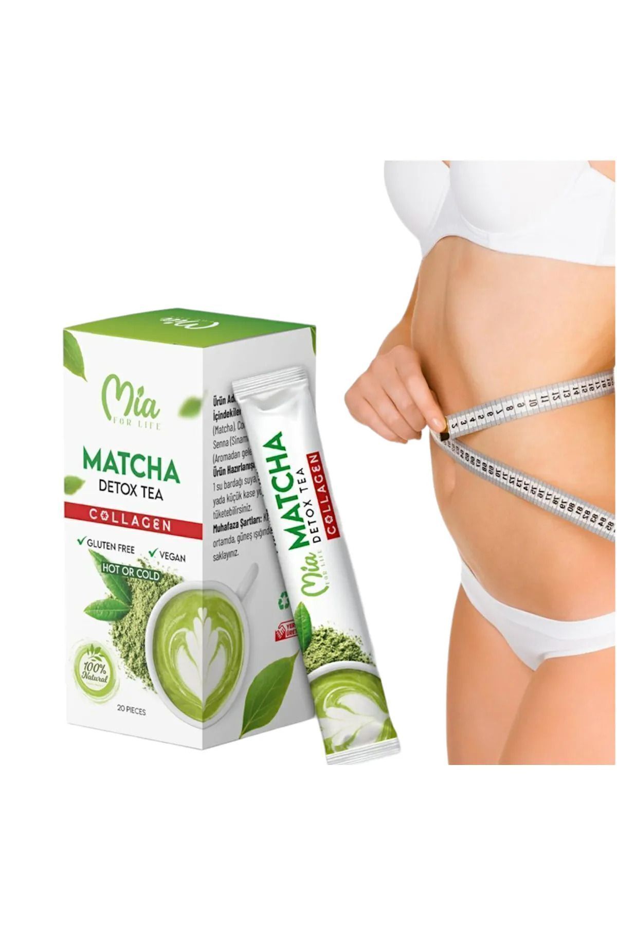 Mia For Life Aleyna BaharatMatcha Detox Tea C...