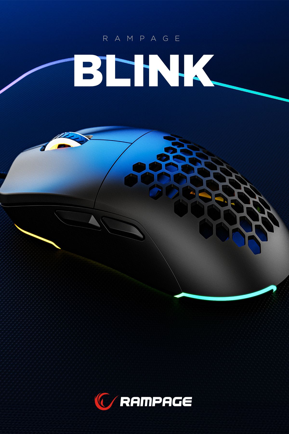 Blink Rgb Mouse Makrolu 12800 Dpi Oyuncu Mouse Gaming Mouse Örgü Kablo E-spor Mouse Profesyonel