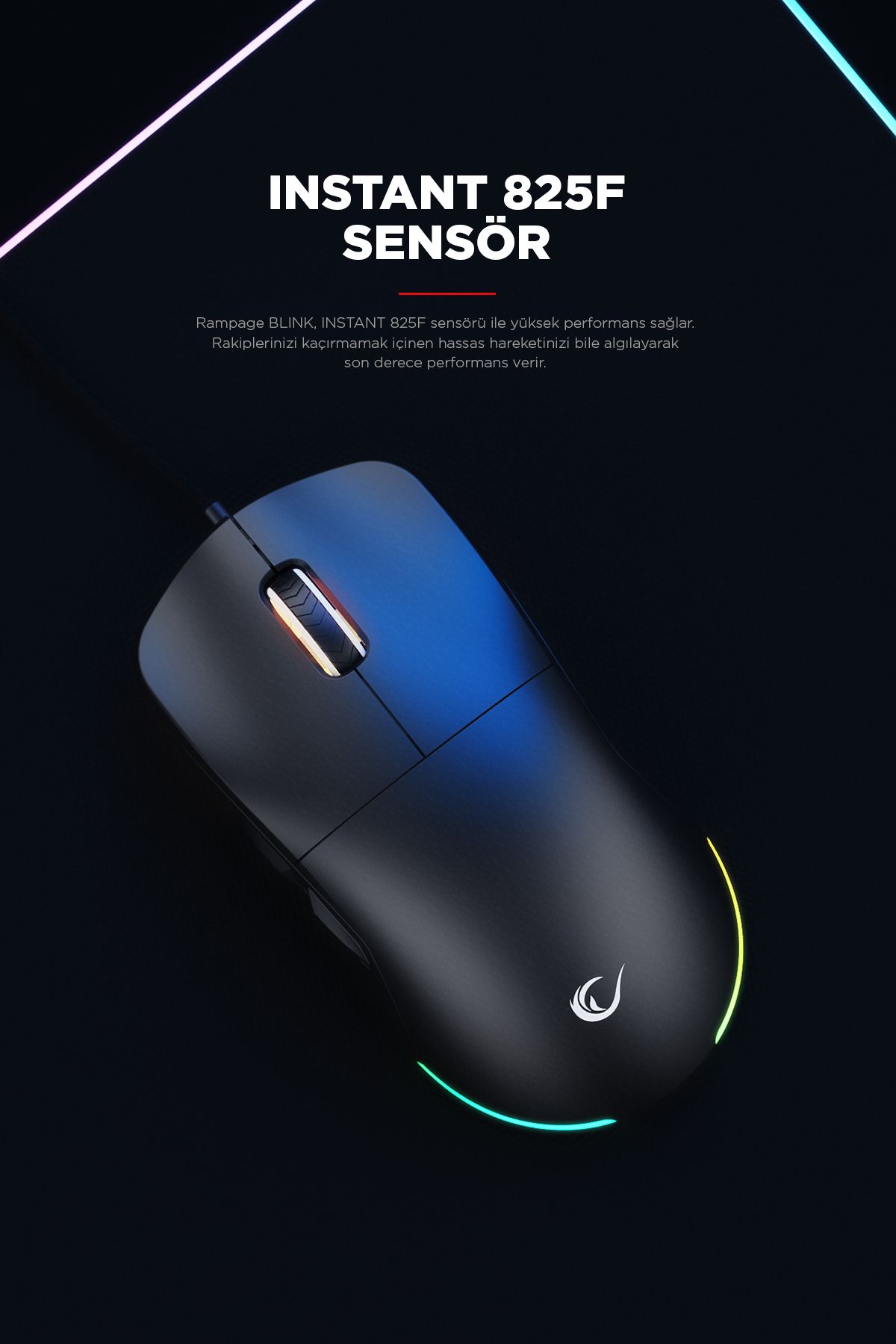 Blink Rgb Mouse Makrolu 12800 Dpi Oyuncu Mouse Gaming Mouse Örgü Kablo E-spor Mouse Profesyonel