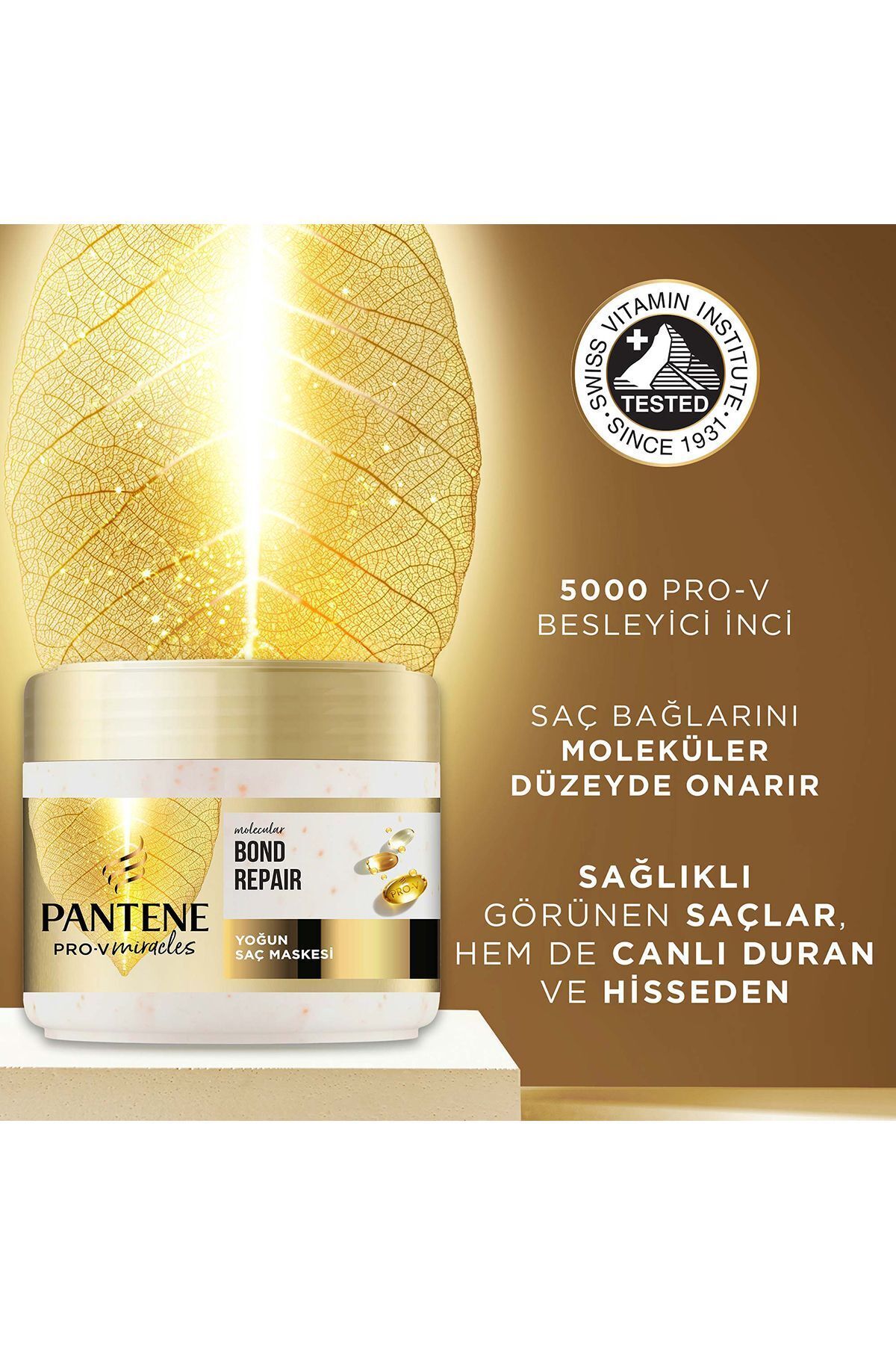 PRO-V MIRACLES Molecular Bond Repair Yenileyici Maske Pro-V Besleyici İnci ile 300ML