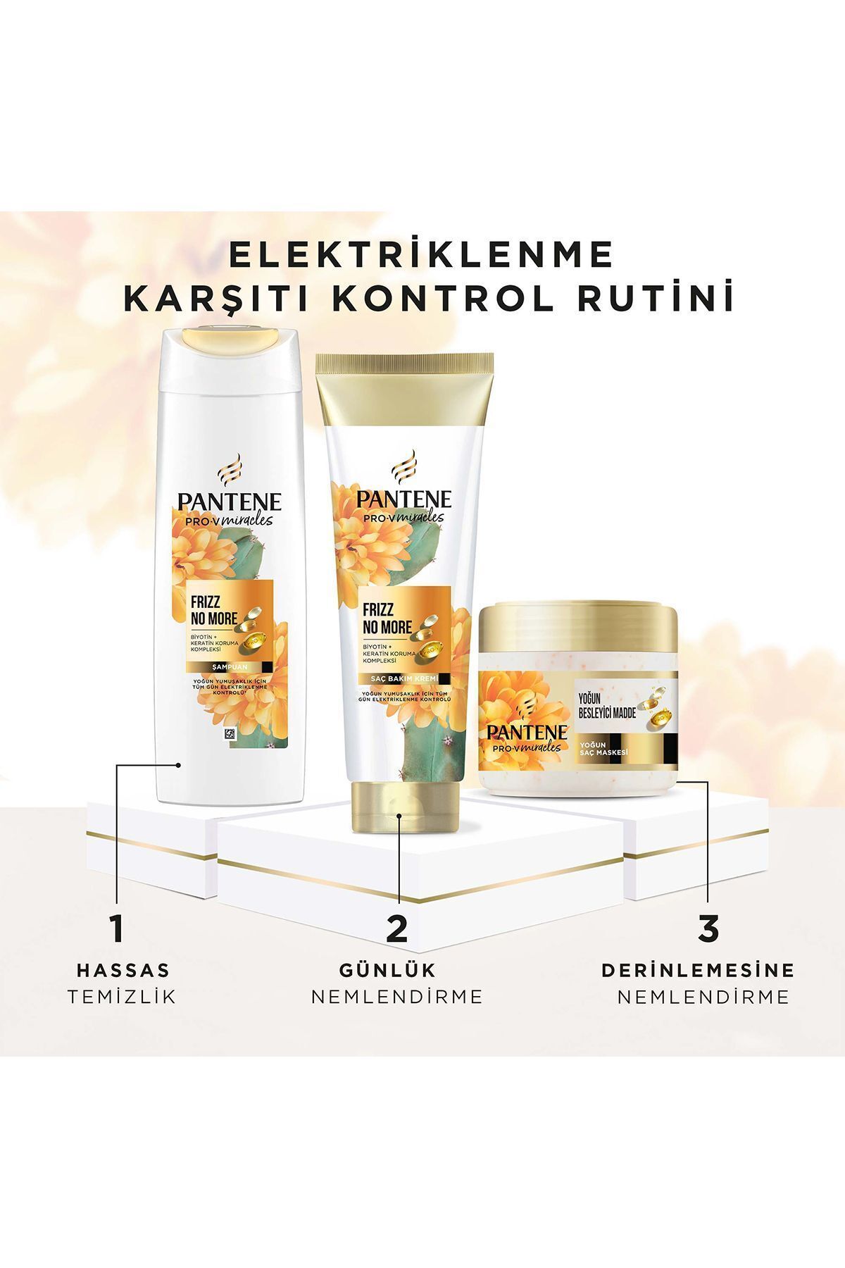 PRO-V MIRACLES Frizz No More Elektriklenme Karşıtı Maske Kuru ve Kıvırcık Saçlar İçin 300ML