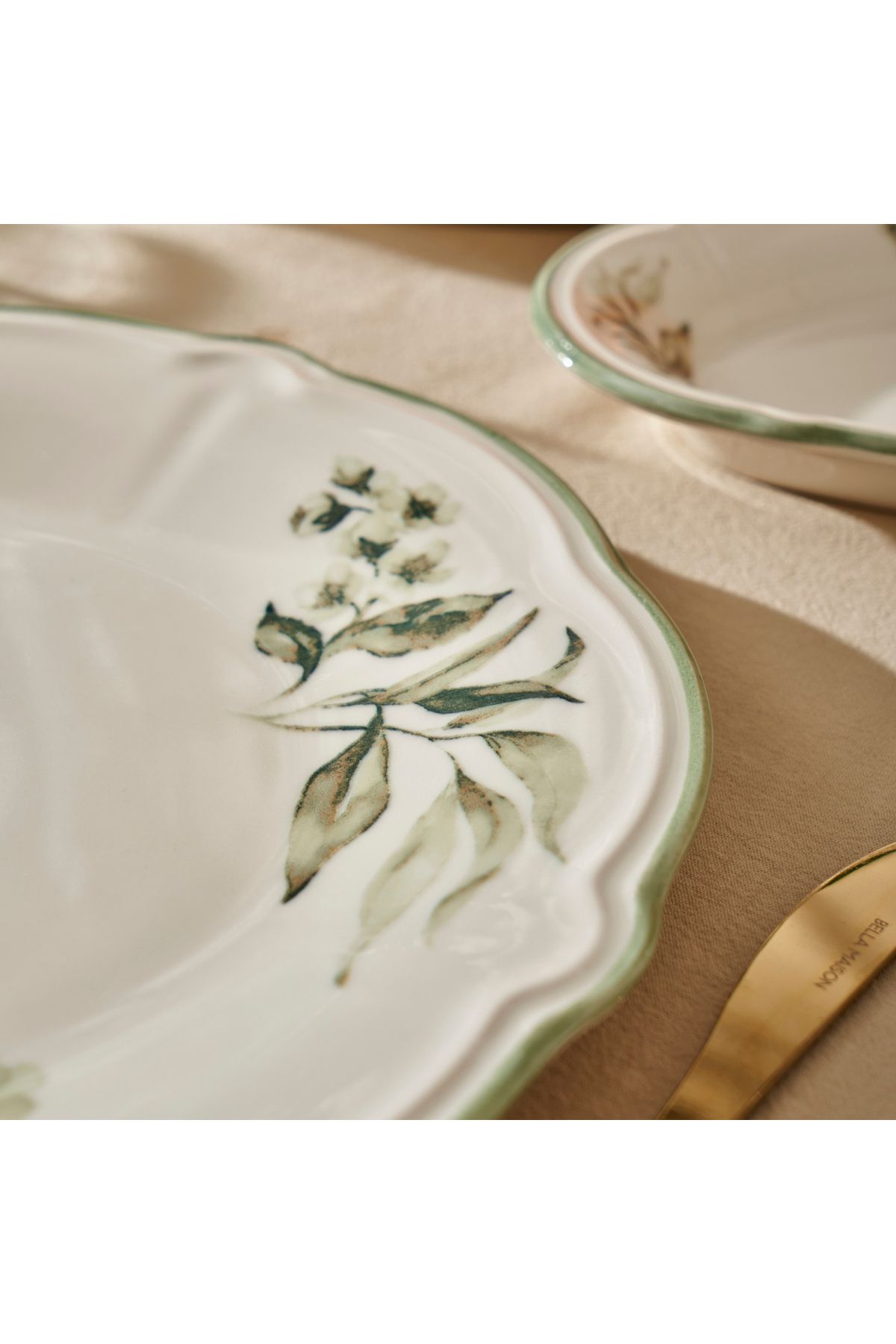 Julia Stoneware 26 Parça 6 Kişilik Kahvaltı Takımı Yeşil