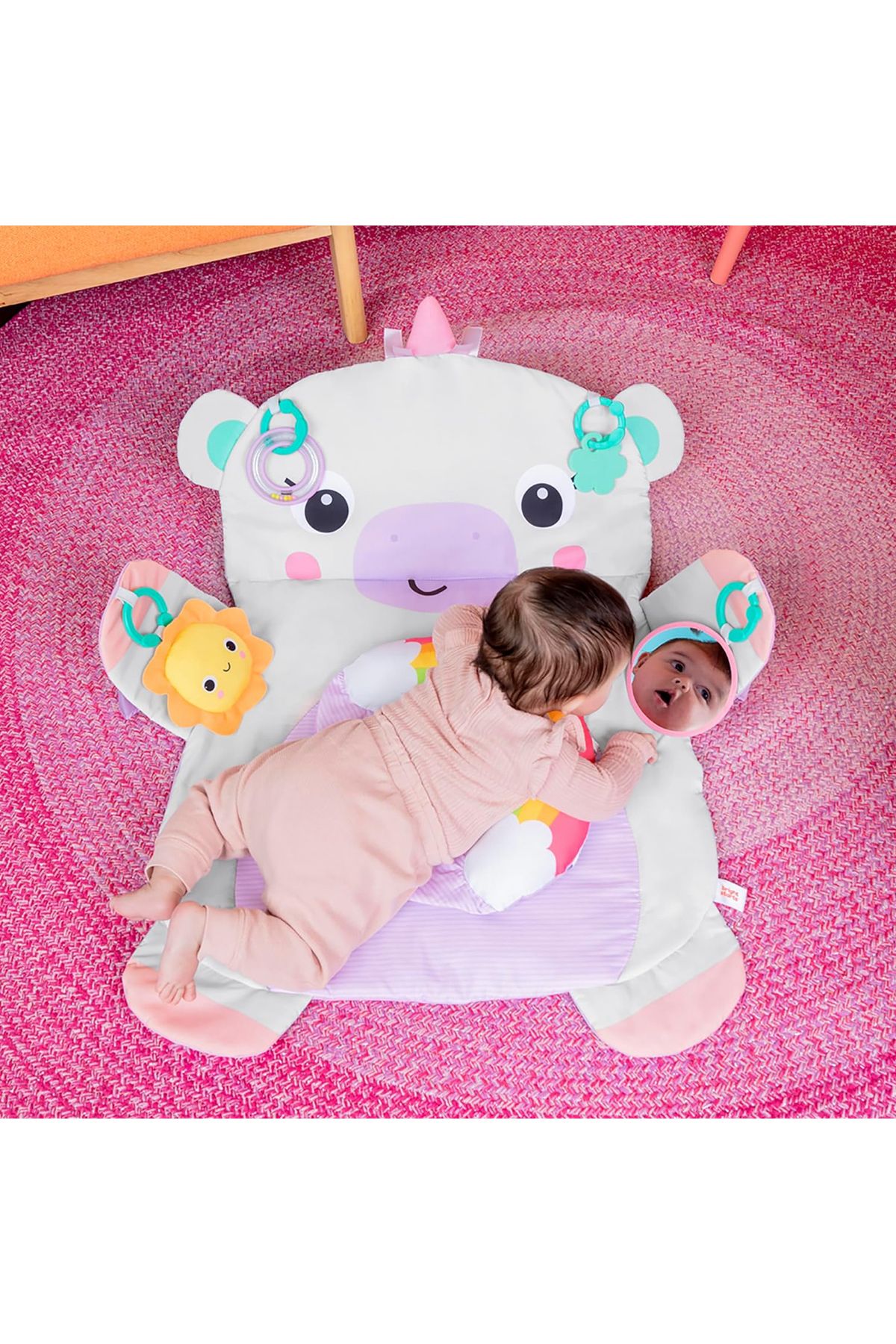 Tummy Time Prop & Play Baby Activity Mat  karın üstü egzersiz matı unicorn