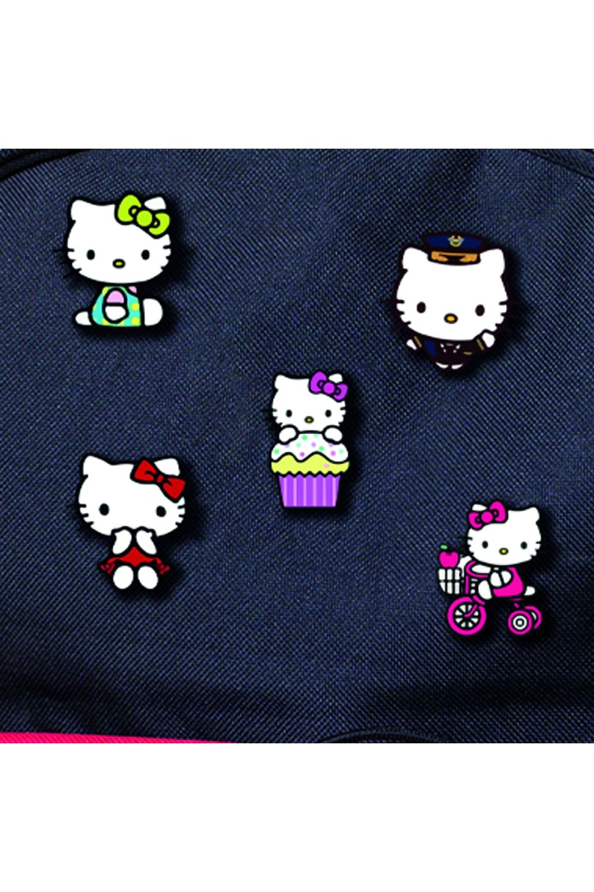 wonderlike 5 Adet Hello KittyAhşap Rozet