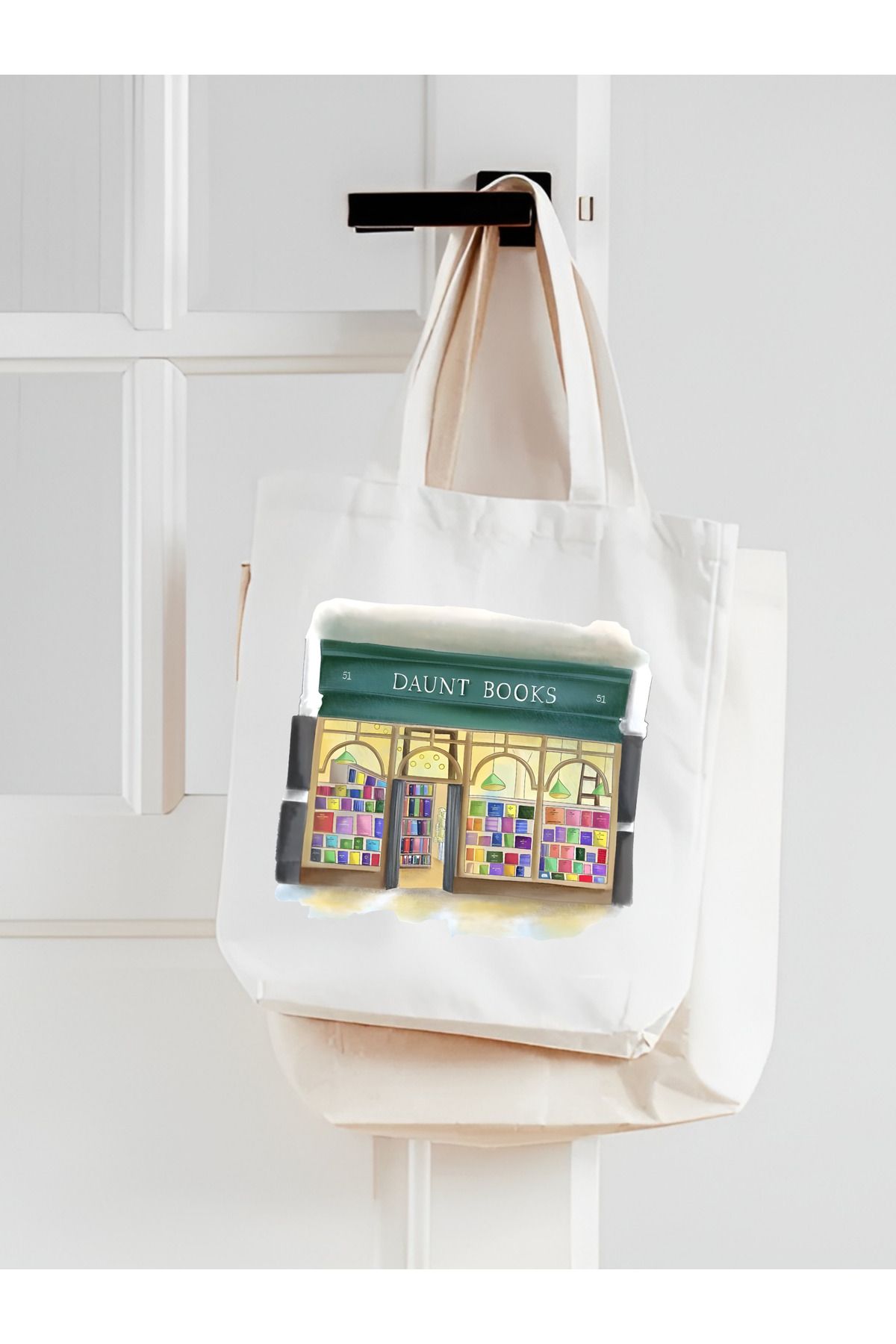 CemiraDaunt Books Kalın İçGöstermez Tote Bag...