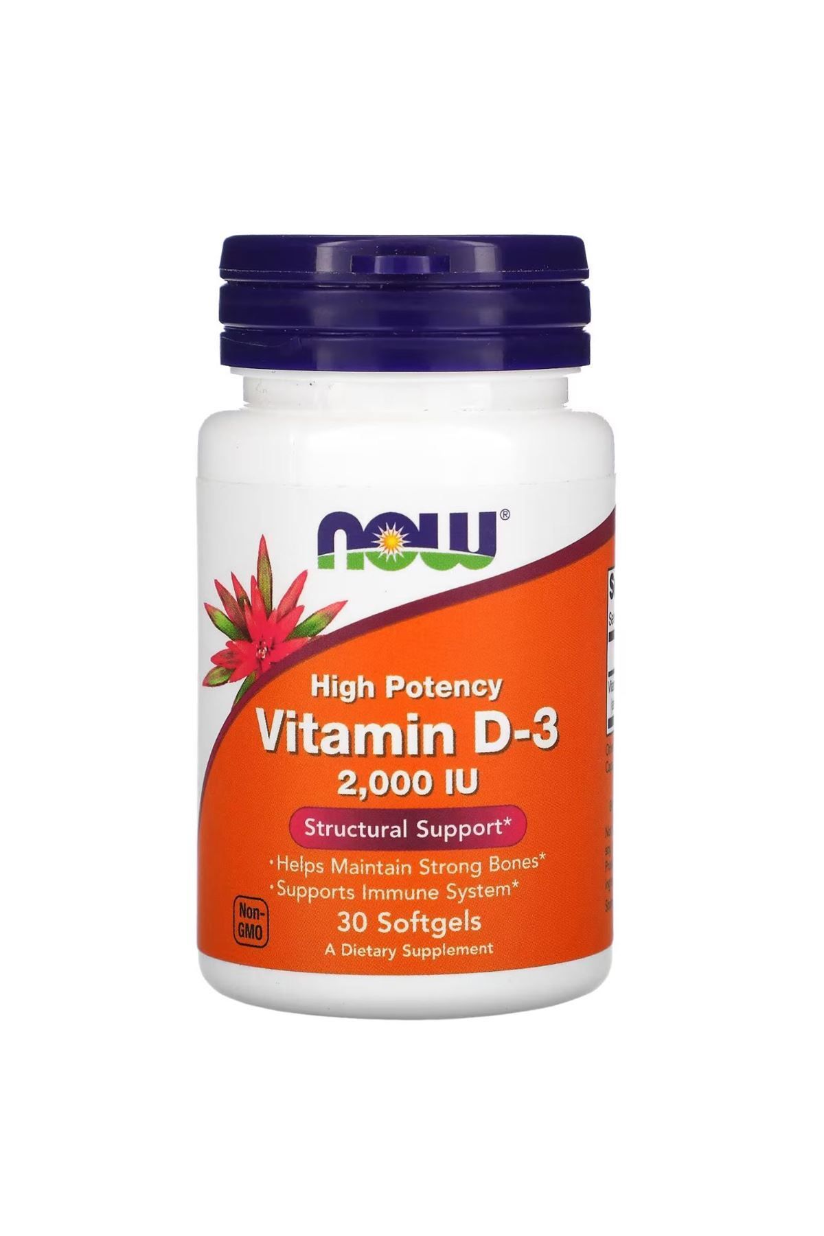 Now Foods Vitamin D-3 2,000Iu 30 Softgels