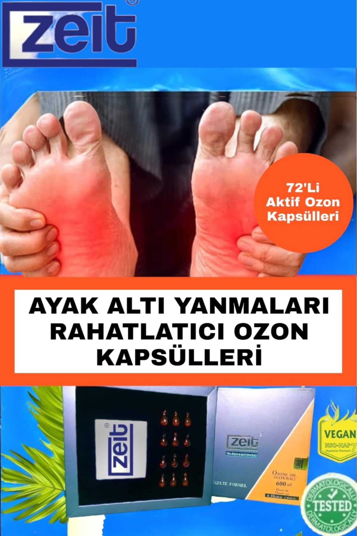 Diyabetik Veya Sinir Hasarına Bağlı Ayak Yanmasına Karşı Doğal Çözüm 12'li Aktif Ozon Kapsülleri