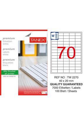 Tw-2270 Laser Etiket 100 Lü Paket Image 0