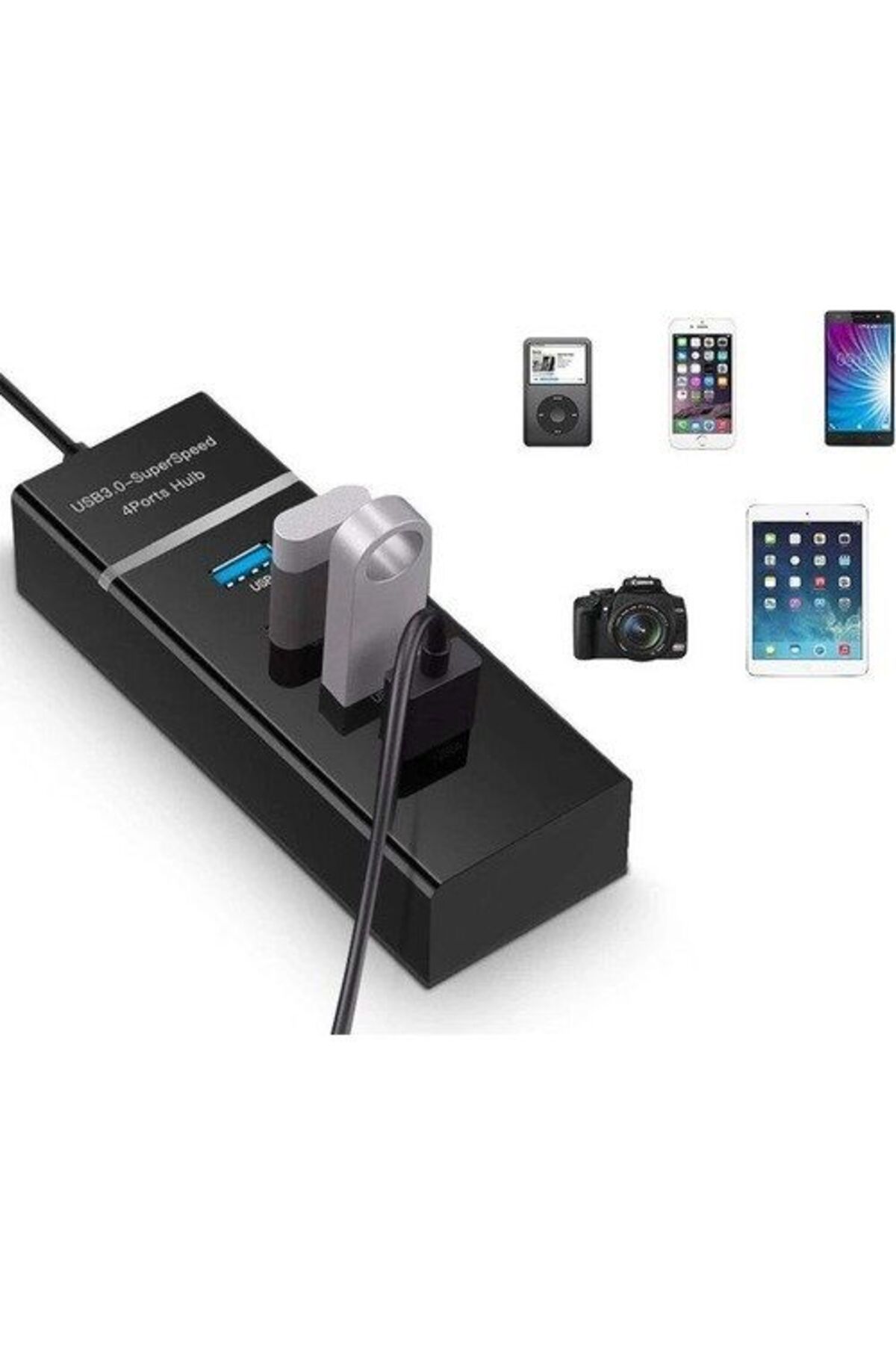 A303 4'lü Usb3.0 Hub (GİRİŞ:USB3.0=>ÇIKIŞ :4*USB3.0) (SUPERSPEED-5GBPS)