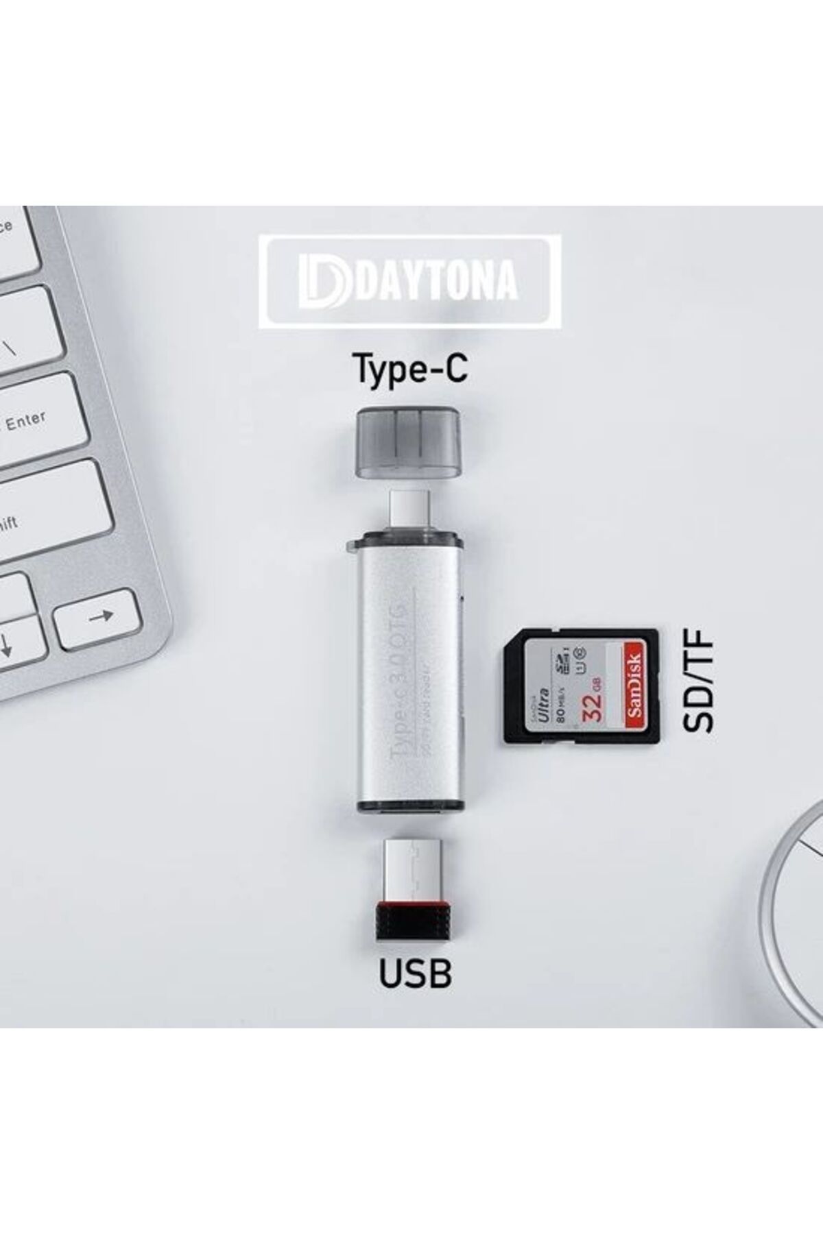 Daytona Ads-103Type-c=-usb3.0 Otg Veri Kart O...