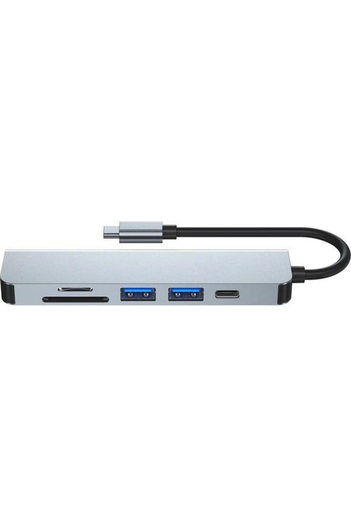 Hc13c 6'lı Usbtype-c Dockıng Statıon (GİRİŞ:TİP-C=>ÇIKIŞ:2*USB3.0 HDMI SD MİC.SD TİP-C)