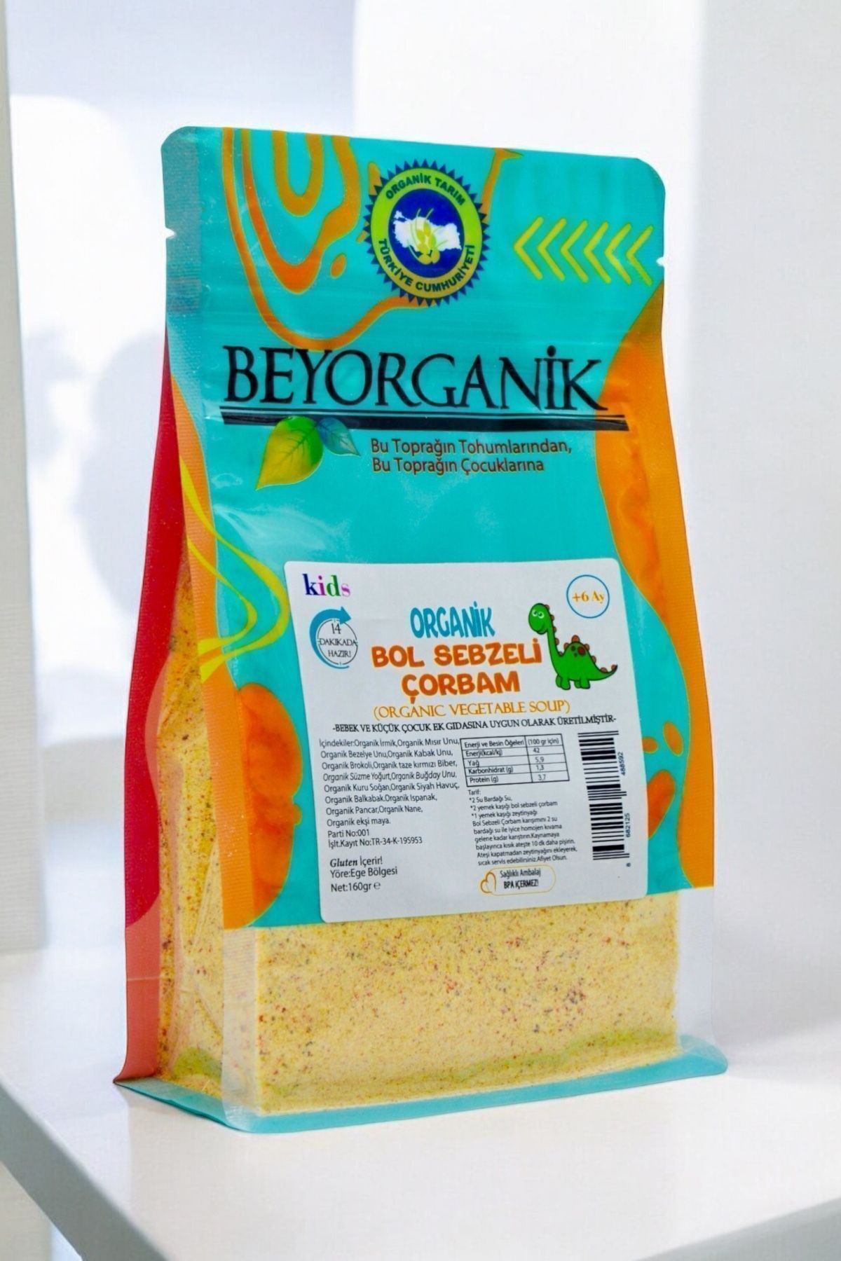 Organik Bol Sebzeli Çorbam 160gr 6ay