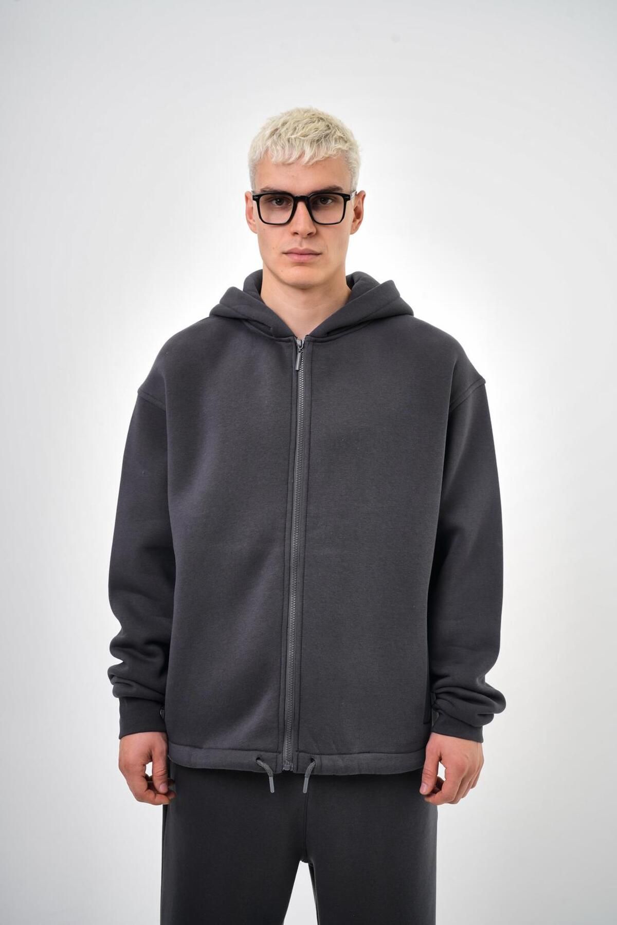 RespireKapüşonlu Basic BasicZip Oversize Hood...