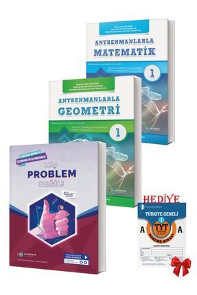 Antremanlarla Matematik Başlangıç Seti HEDİYELİ (Matematik1,Geometri1,Hiç Problem Değil) Image 0