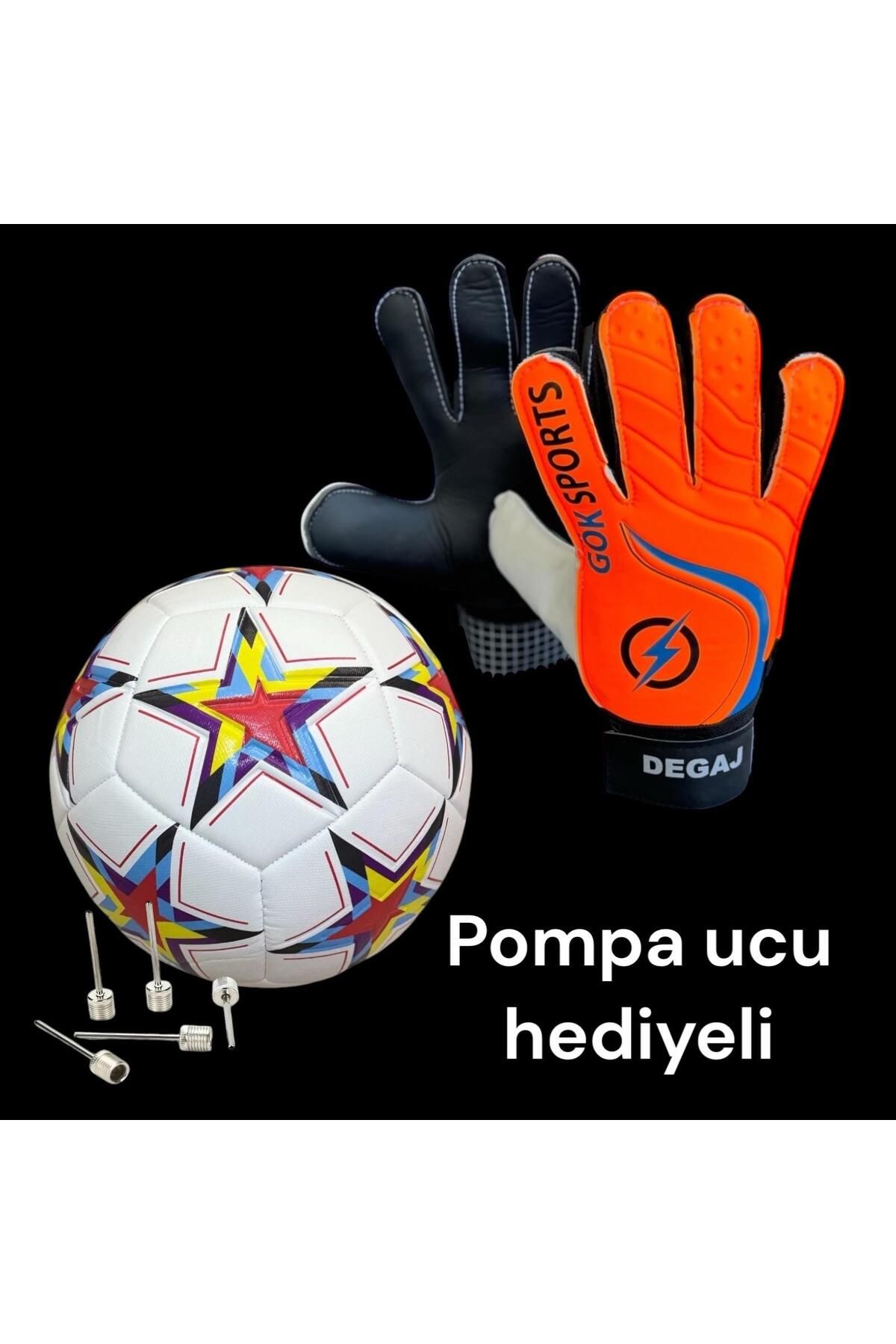 DEGAJ Yetişkin Big Çocuk Kaleci Eldiveni Junior Kidz Goalkeeper Gloves Bilek Bandajlı Eldiven