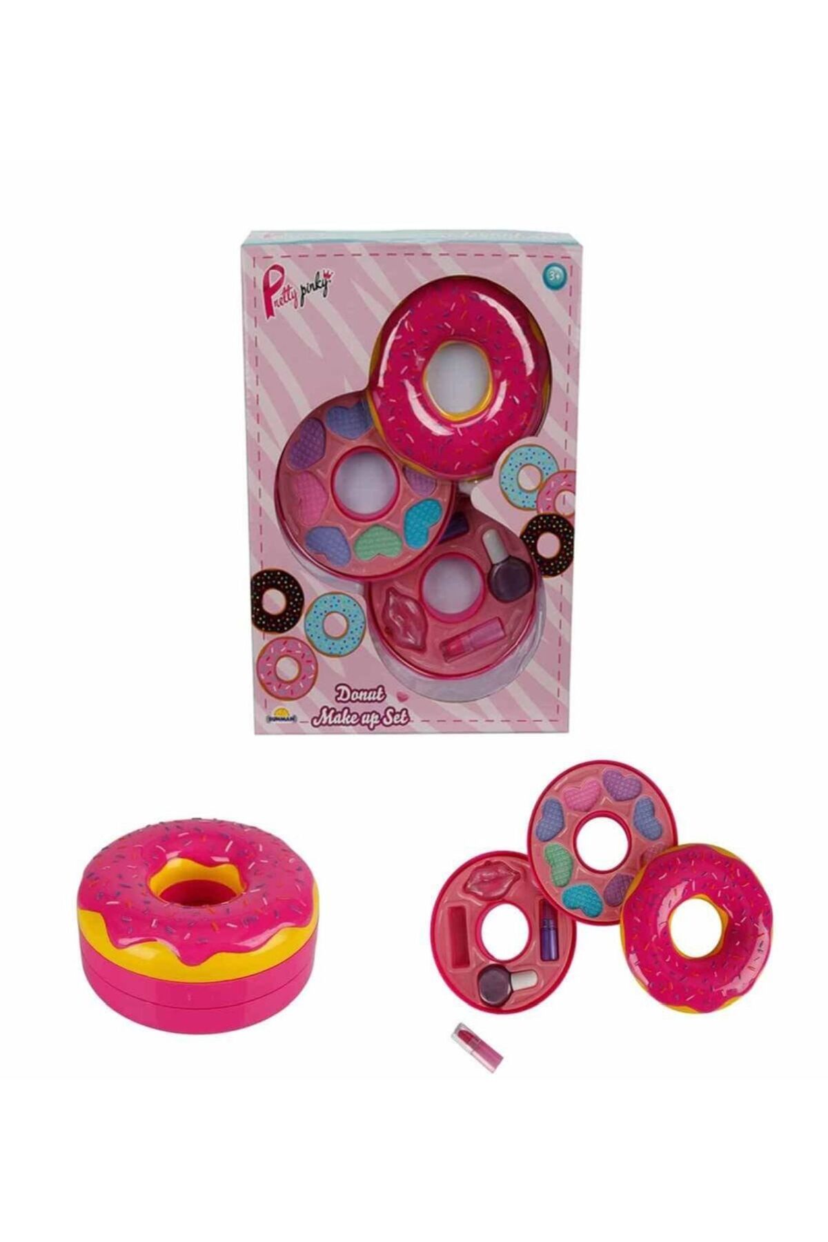 Sunman Pretty Pinky DonutŞekilli 2 Katlı Maky...