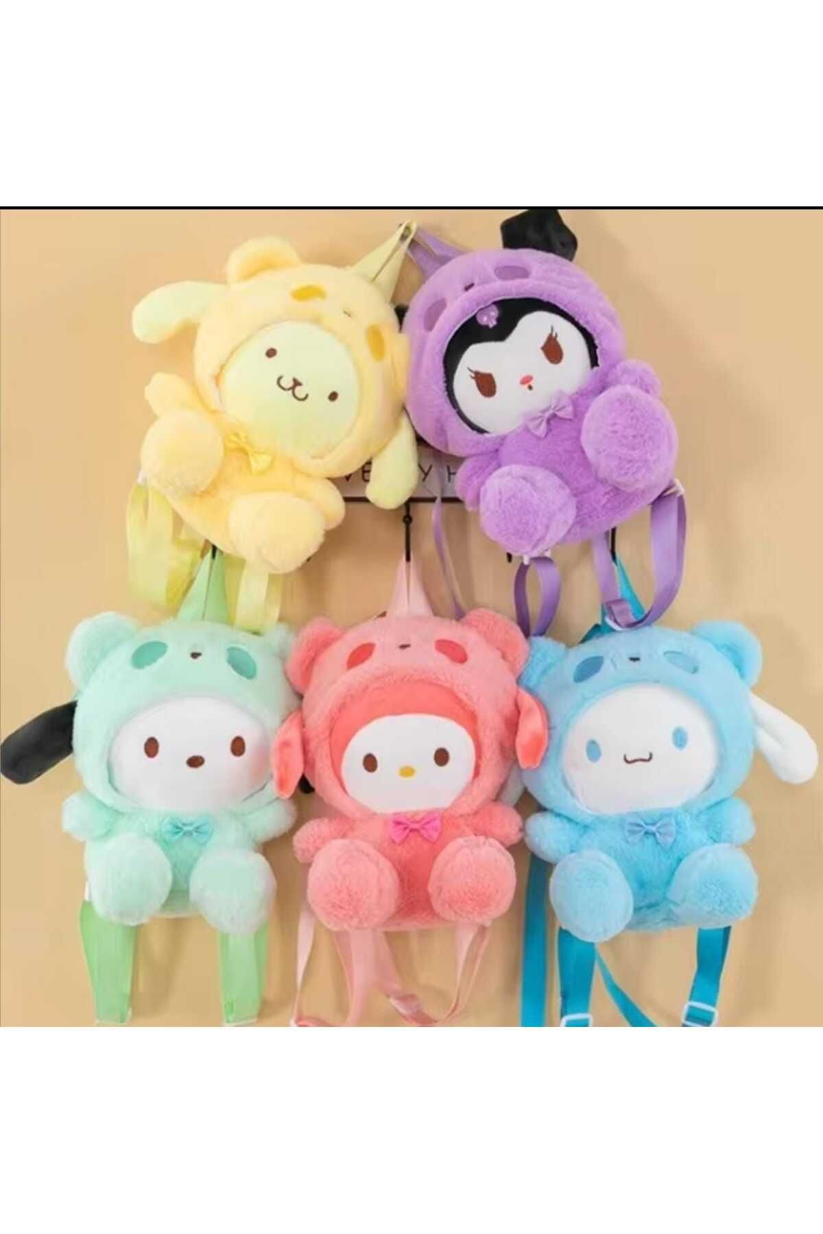 Sanrio Sakura My Melody Cinnamorall Peluş Hediyelik Zincirli Oyuncak Çanta