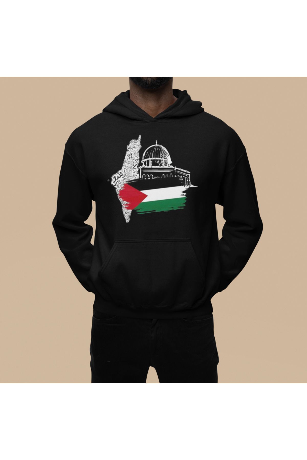 JDMFilistin Boykot SiyahKapuşonlu sweatshirt...