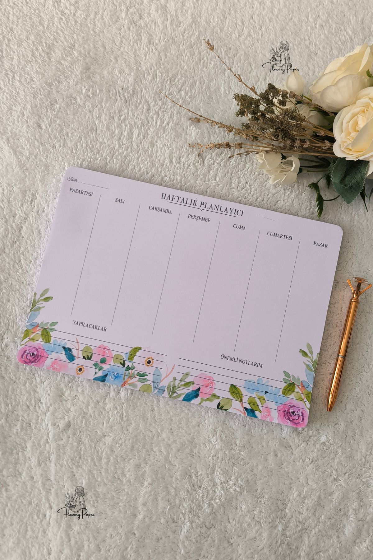 3'lü Notepad Set - Memopad,Check List ,Not Defteri ,Bloknot ,Not kağıdı, Haftalık planlayıcı