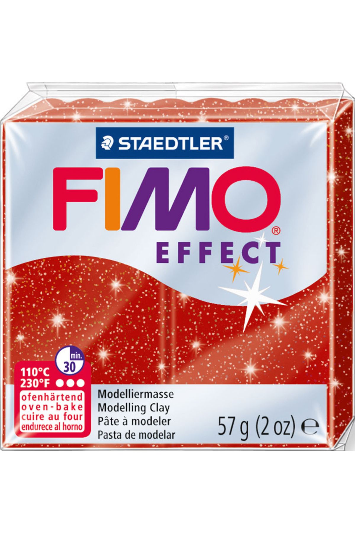 StaedtlerFimo Effect PolimerKil 57gr. Glitter...