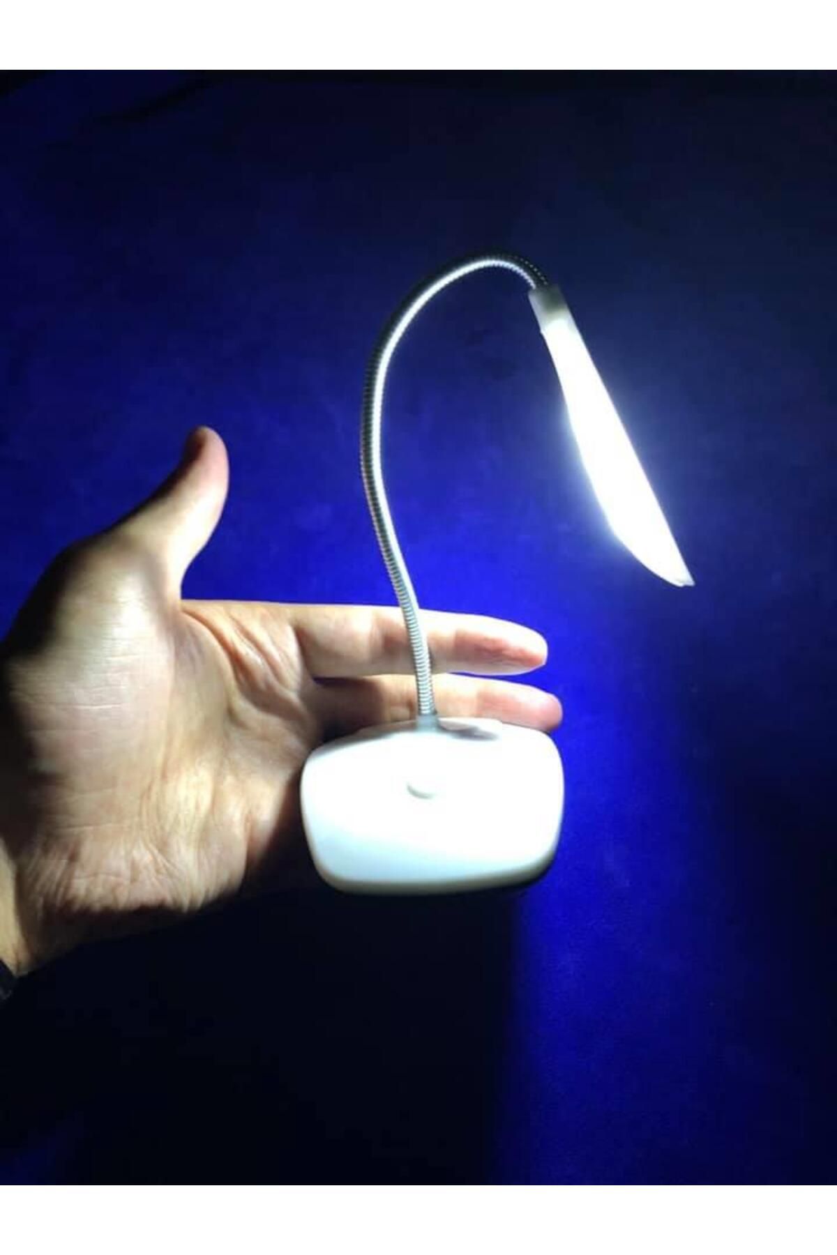 Mini Led Masa Lambası - Pilli Kitap Okuma Işığı - Led Lamba