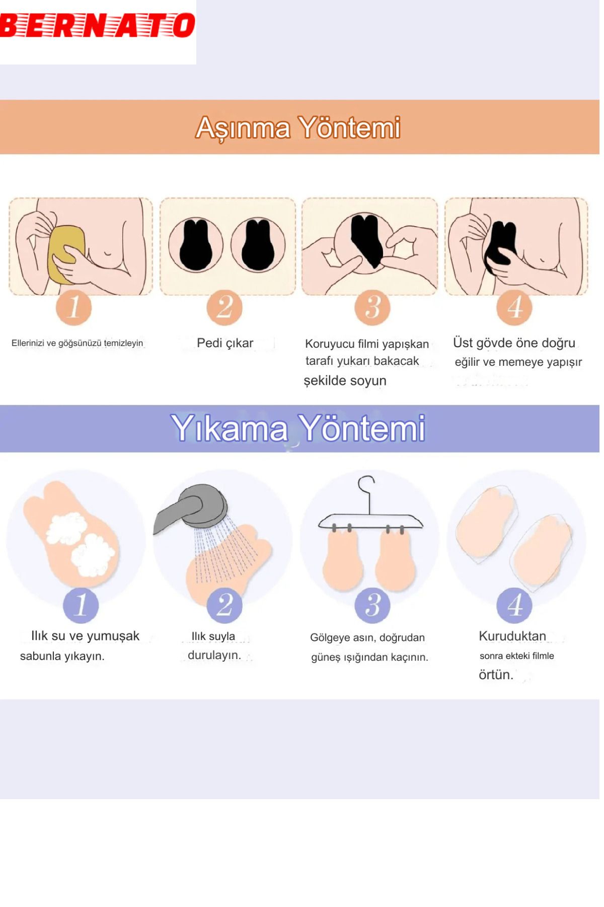 Yapışkanlı Sırtı Açık Sütyen Bez Tavşan Göğüs Dikleştirici Özellikli Askısız Toparlayıcılı Sütyen