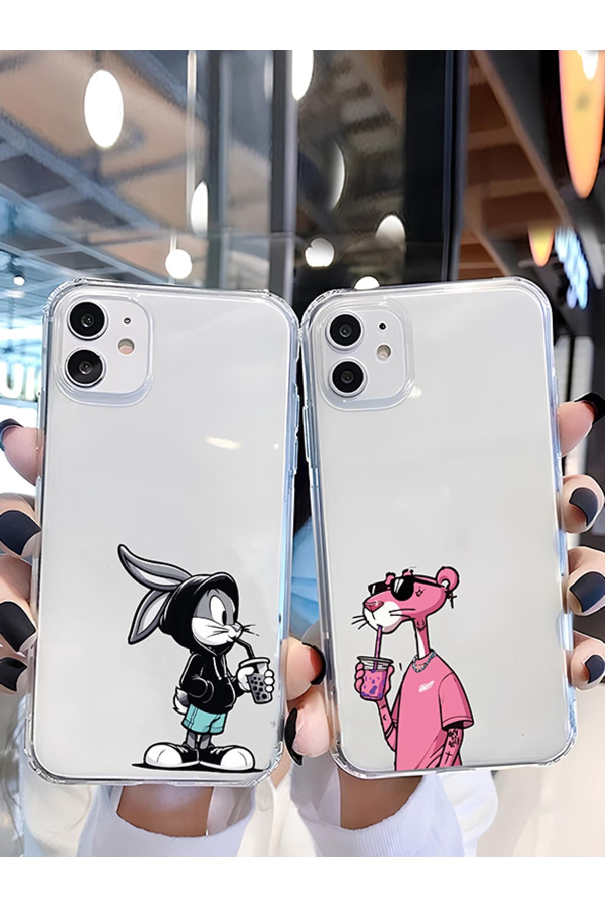 Çitlembik Case Bugs Bunny VePembe Panter Tasa...