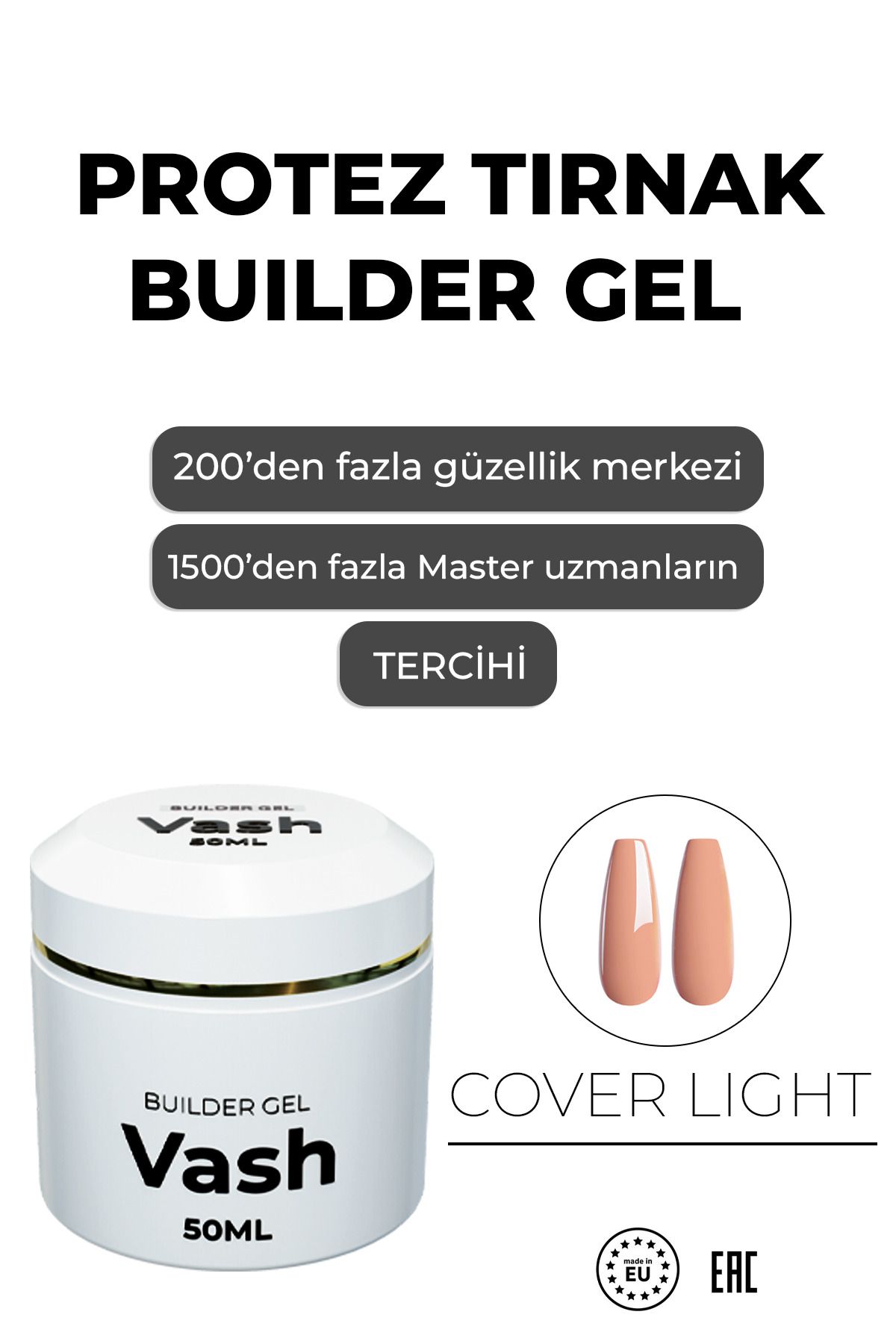 vashProtez Tırnak JeliCoverlight 50 Ml Uv/led...