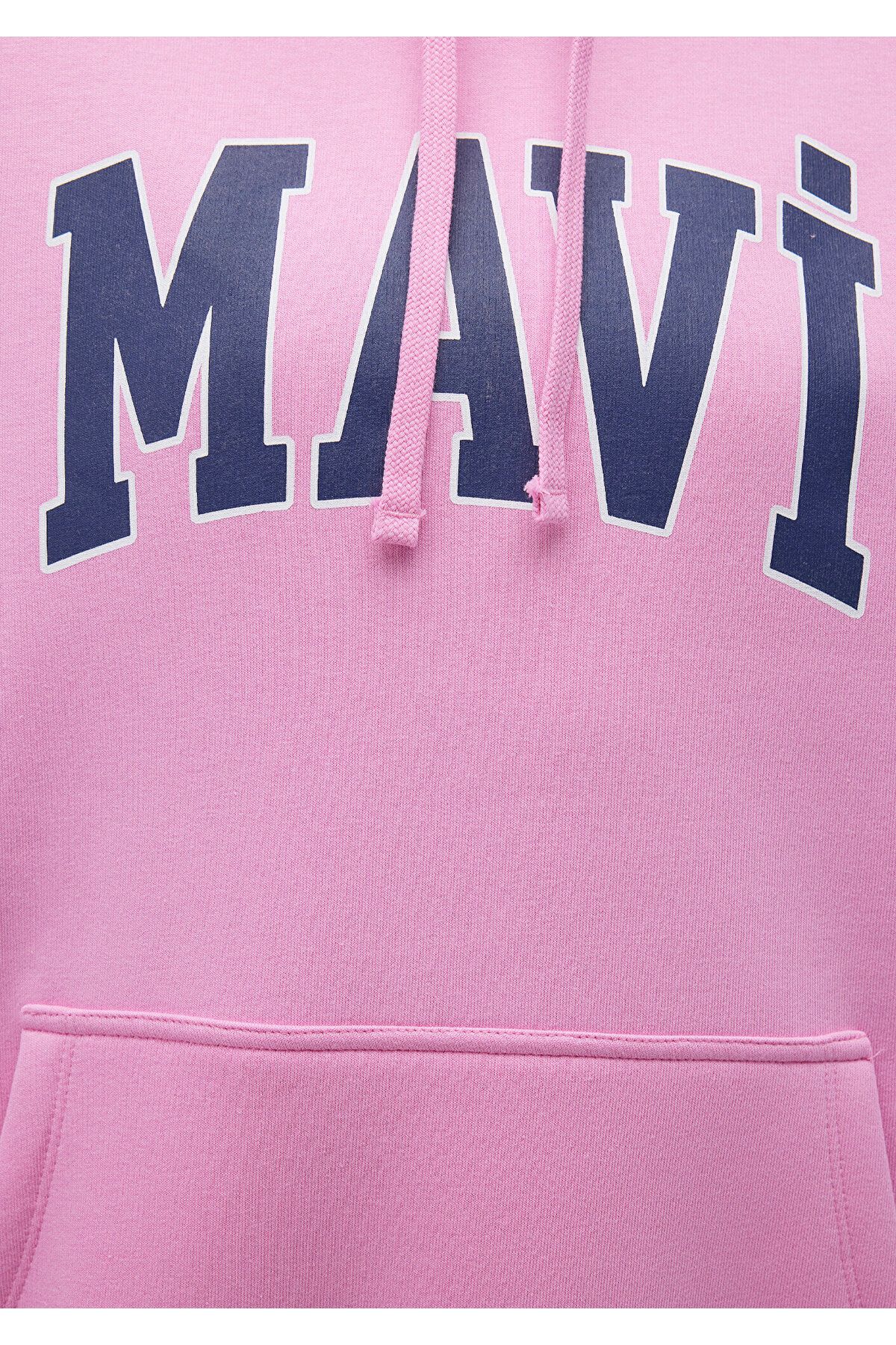 Logo Baskılı Kapüşonlu Pembe Sweatshirt 1600361-71038