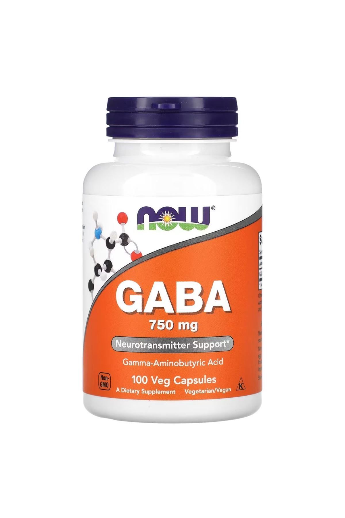 Now Foods Gaba 750 Mg 100Vegan Kapsül