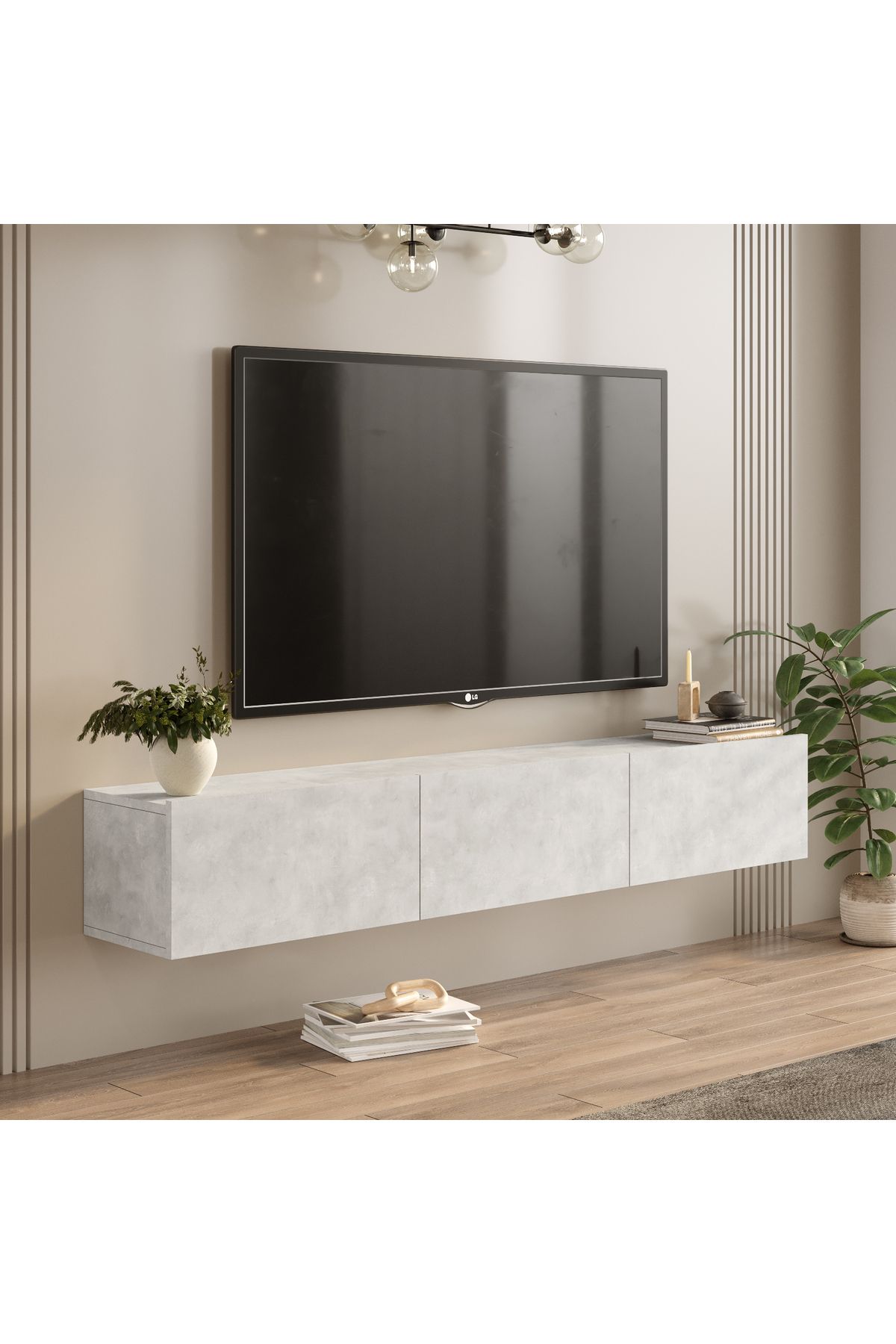 YurudesignRedkeep Tv ÜnitesiTaş 180cm KBL3-RT