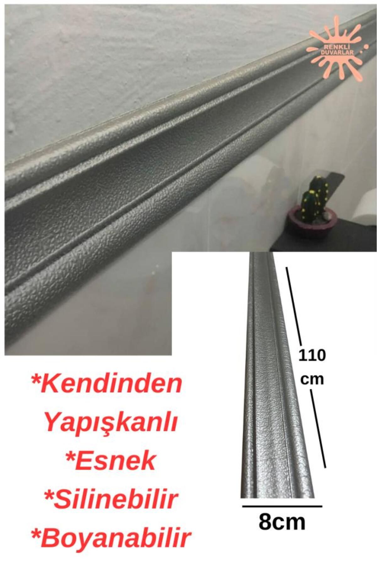 Renkli Duvarlar Kreatif DüzGri 8cm-110cm Yapı...