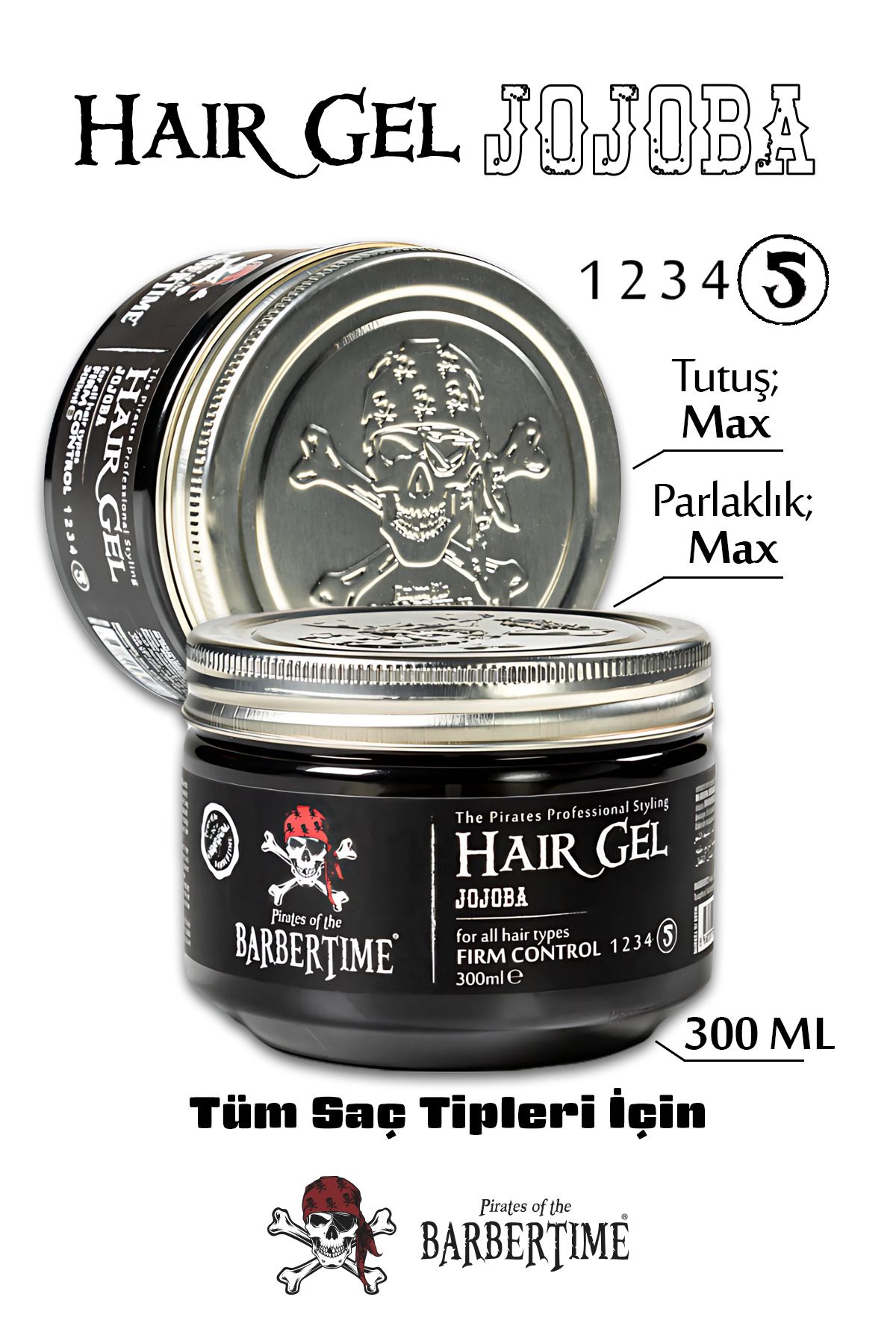 Barbertime Hair Gel Jojoba -Jojoba Özlü Saç J...