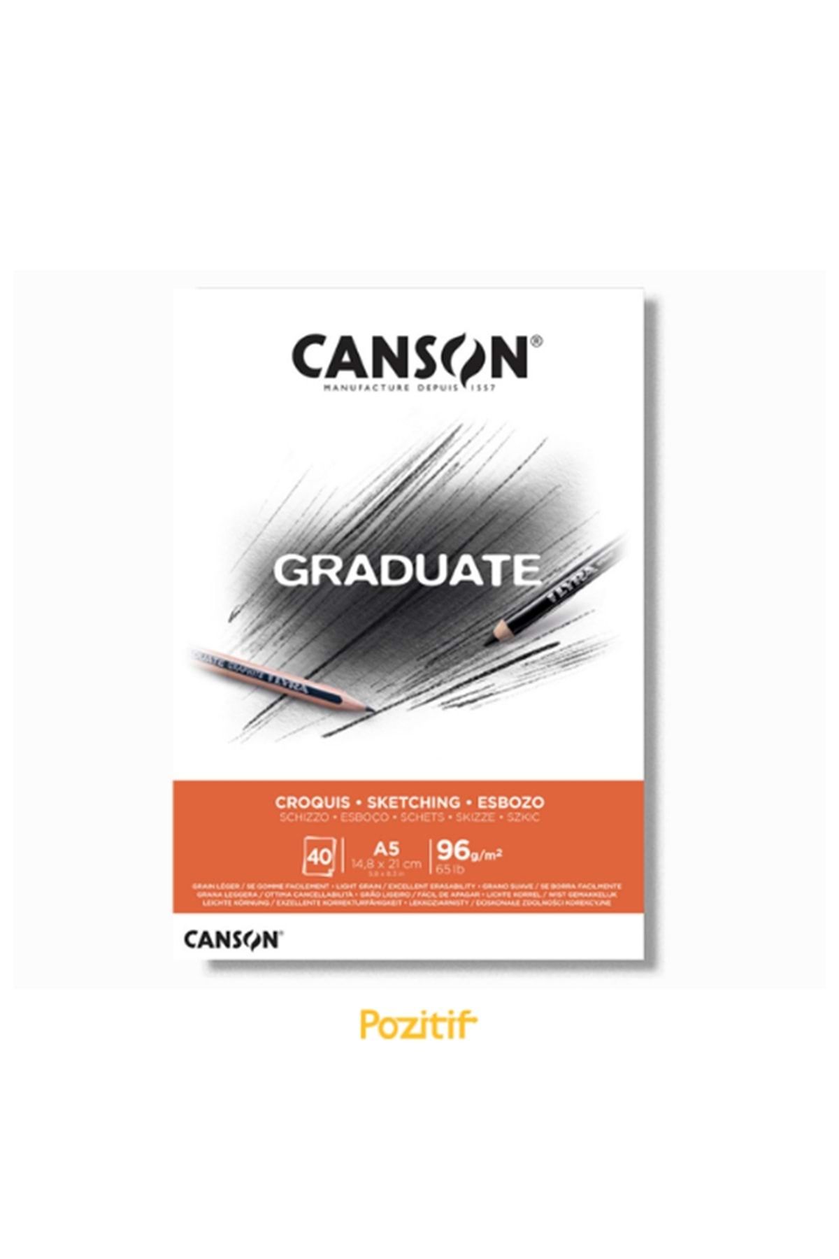 Canson Pad Cangrad Sketch 40sA5 96g