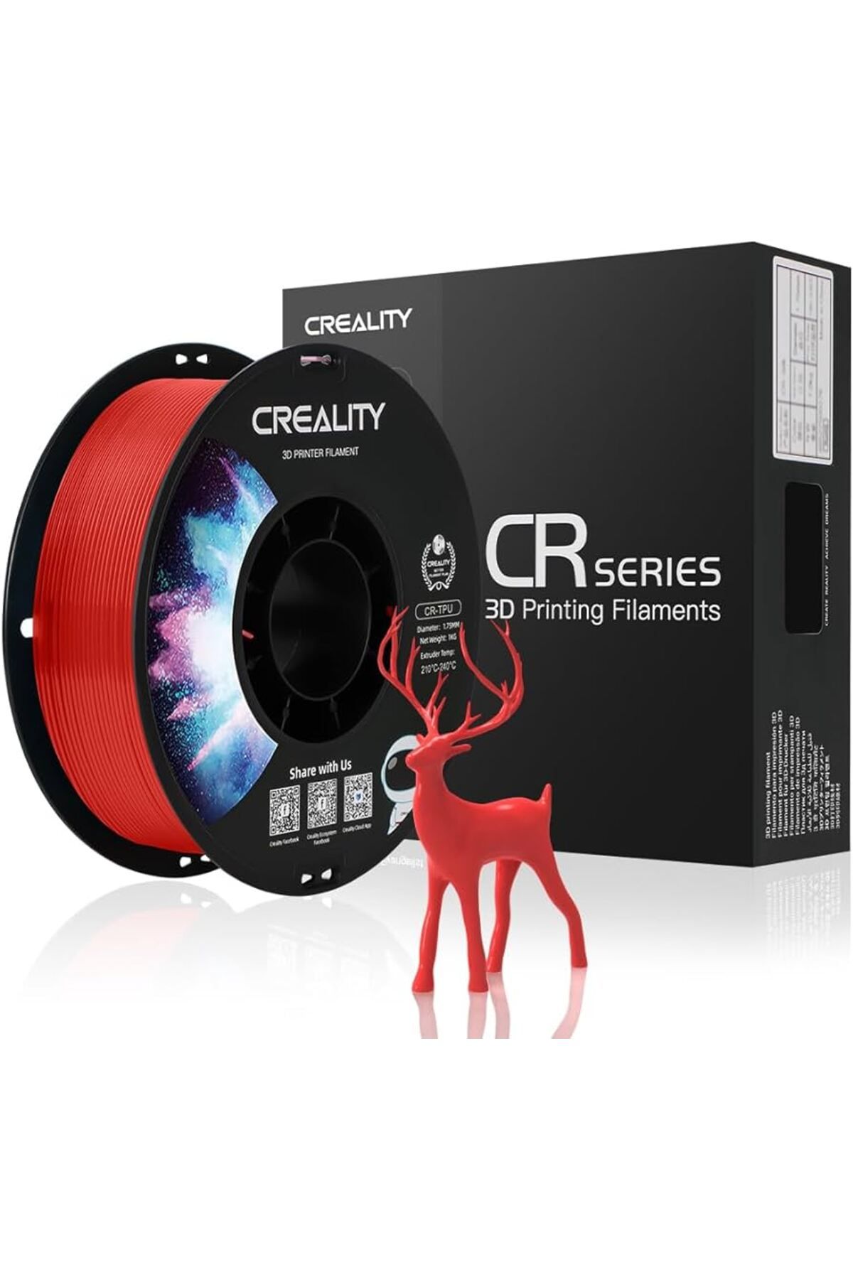 Creality Cr-tpu FilamentKırmızı 1.75mm 1kg