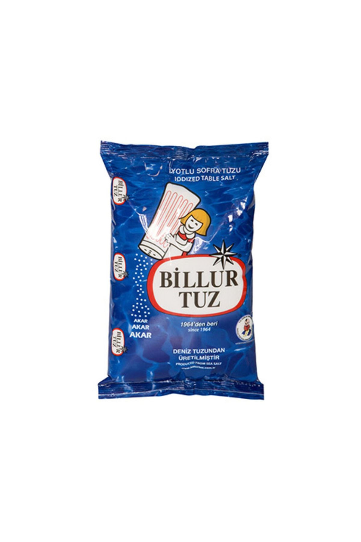 Billur Tuz İyotlu Tuz (1,5kg) x6 Adet