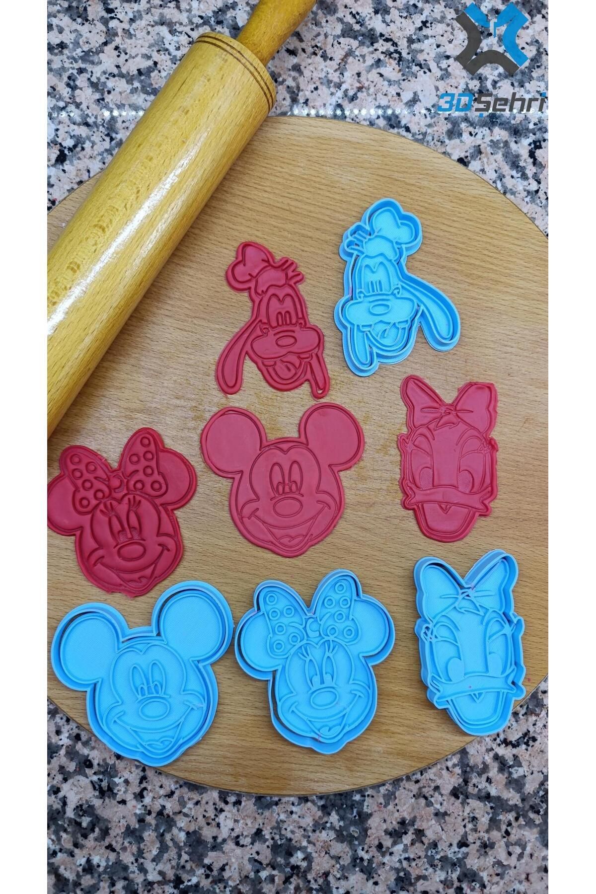 3DŞehri Mickey Mouse KurabiyeKalıbı Ve Şeker...